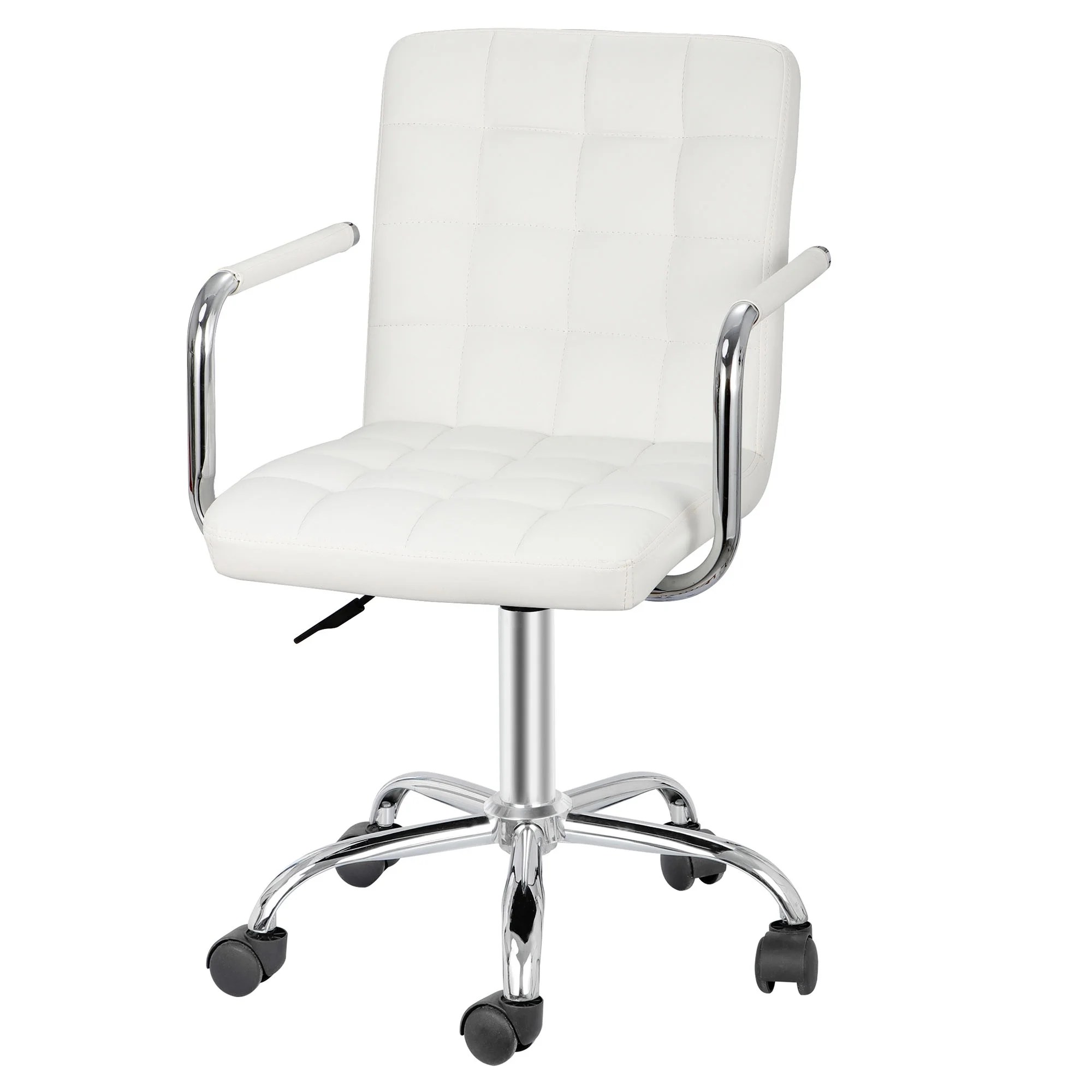 Ergonomic Modern White PU Leather Height Adjustable Office Computer Ergonomic Modern White PU Leather Height Adjustable Office Computer