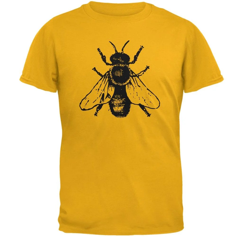 Old Glory Honey Bee Bees Woodcut Mens T Shirt Walmart
