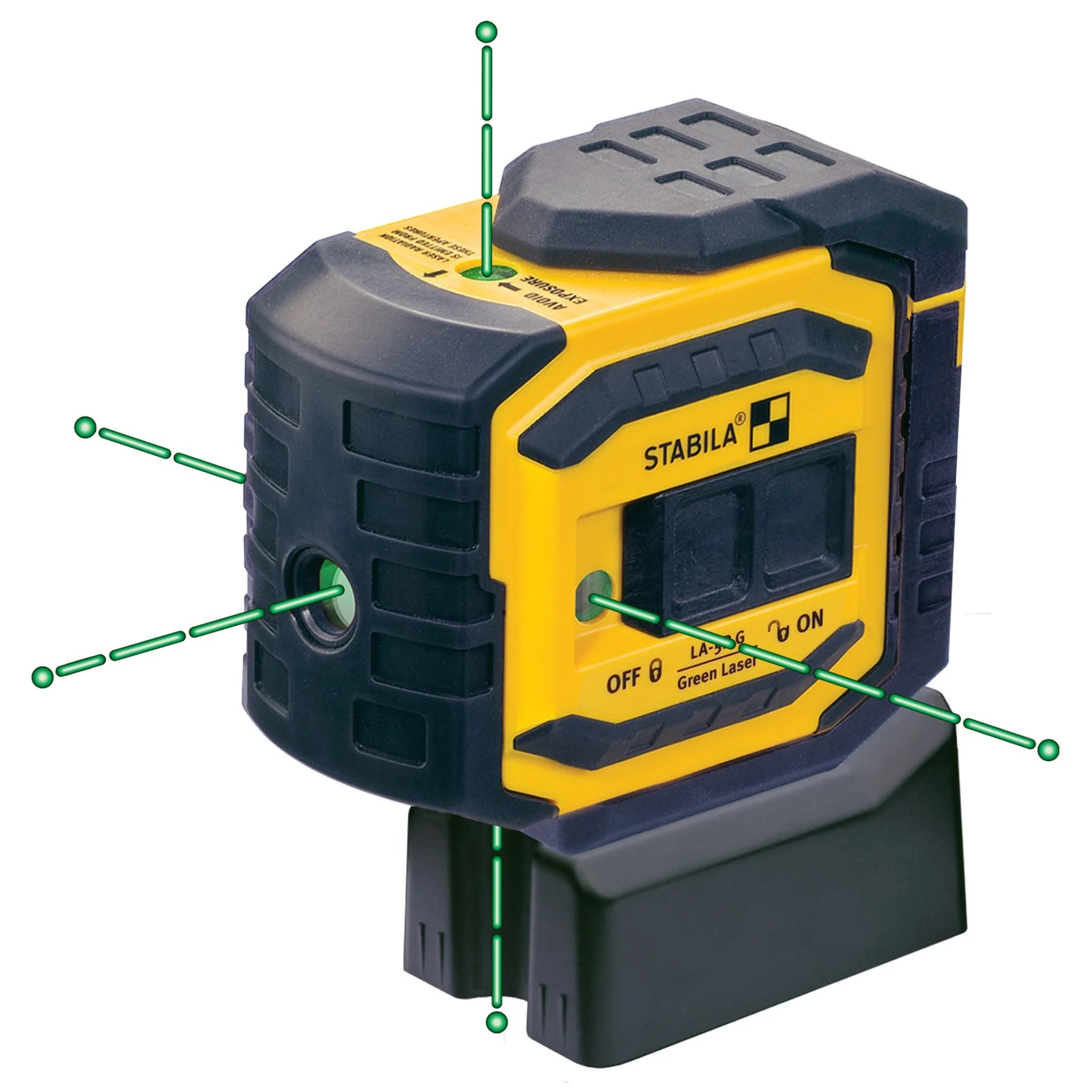 Stabila03165S LA5P Green 5 Point Laser Level Tool Set