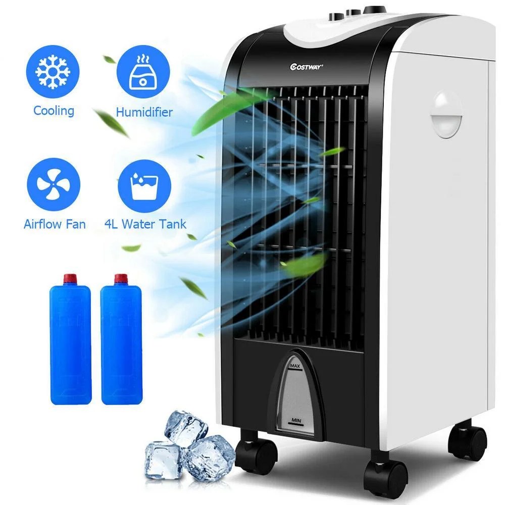 500 CFM 3Speed Portable Evaporative Cooler Fan Humidify with Filter