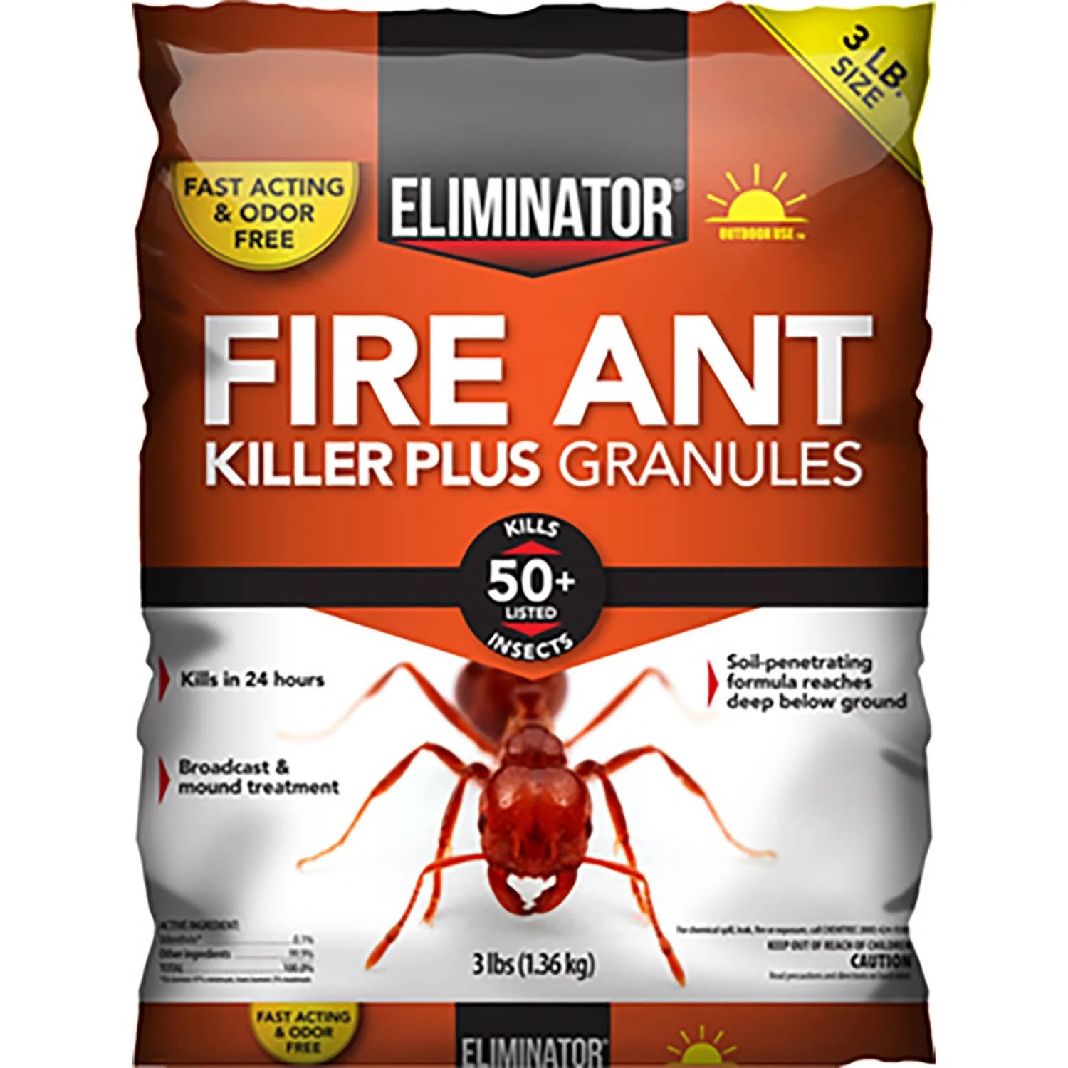 Eliminator Fire Ant Killer Plus Granules, 3 lbs. Walmart Inventory