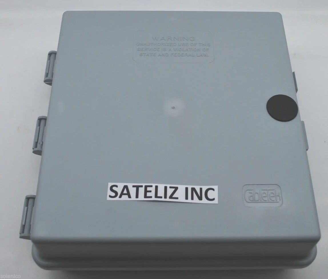 9&quot;x9&quot;x3&quot; OUTDOOR CABLETEK ENCLOSURE PLASTIC GRAY CASE UTILITY CABLE BOX