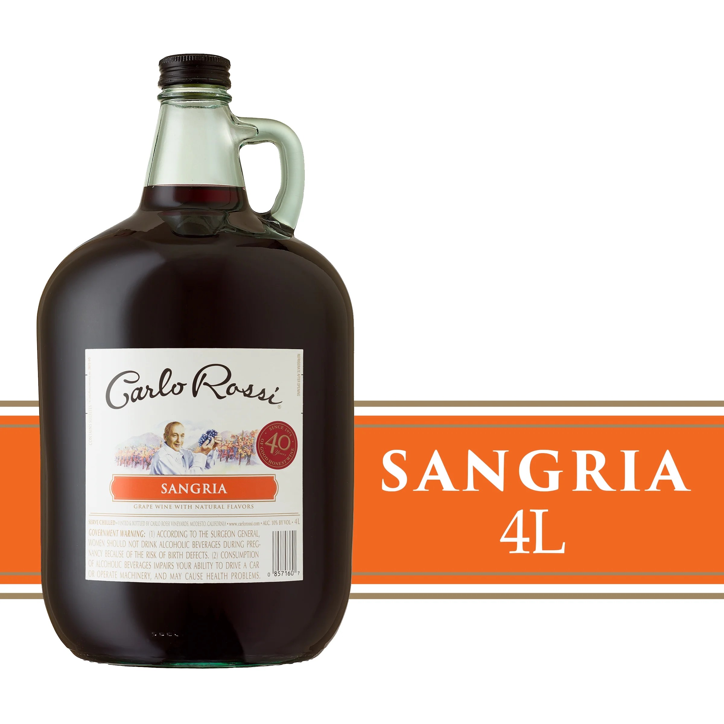 Carlo Rossi Red Sangria Wine, 4 L