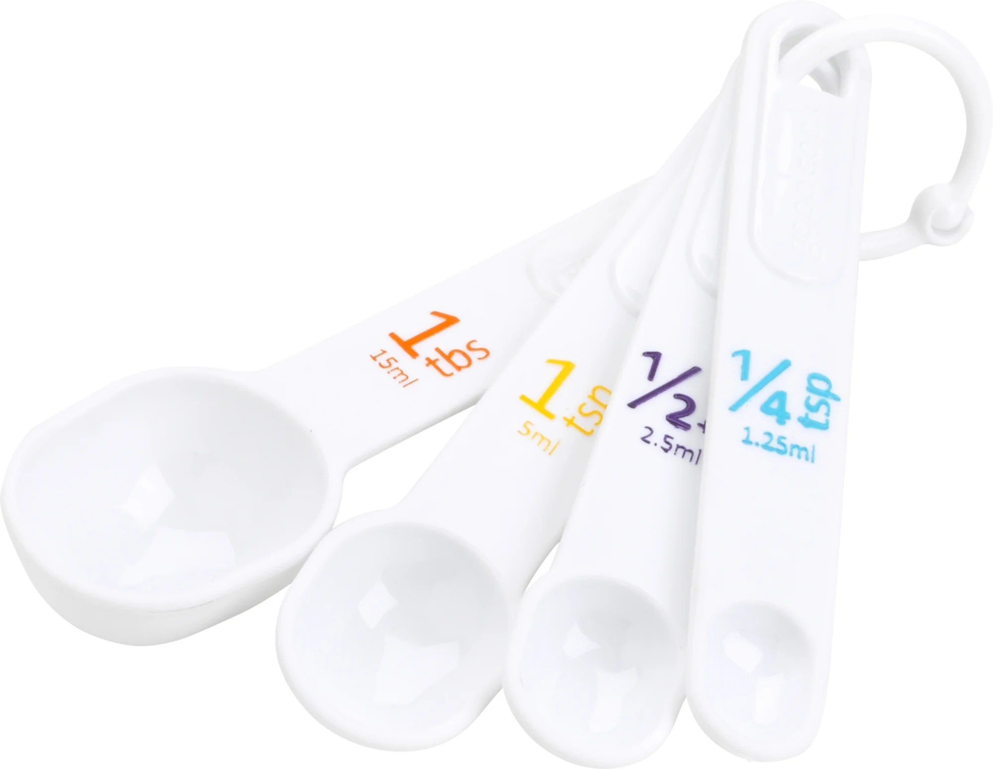 Paper Teaspoons Tablespoons and Cups Measuring Sticker Sheet for