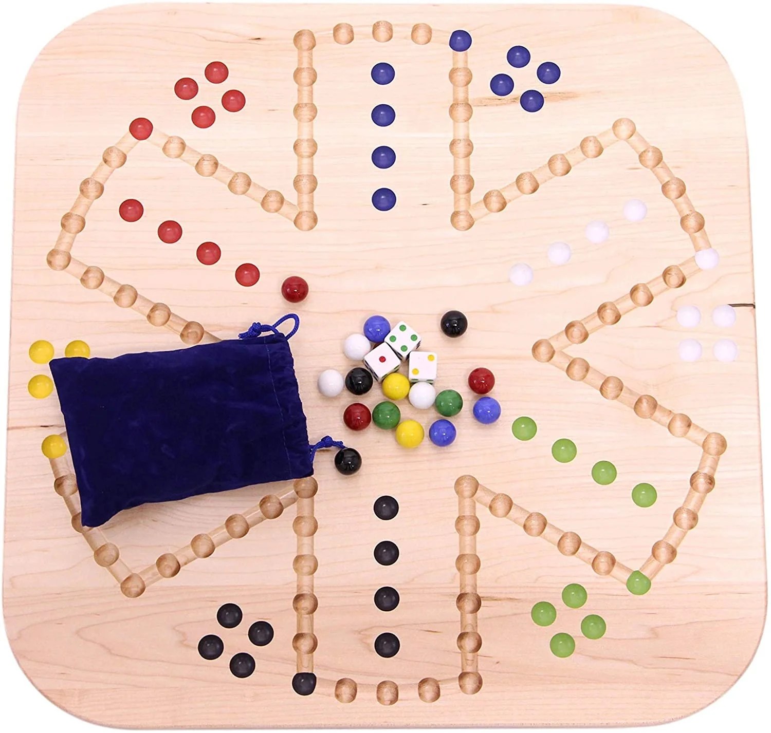 MapleWood Aggravation Marble Game Board (Wahoo