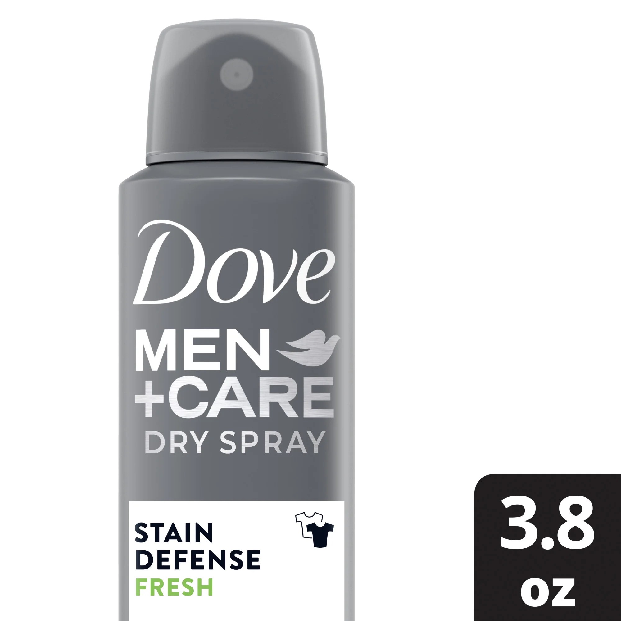 Dove Men+Care Stain Defense Fresh Dry Spray Antiperspirant Deodorant, 3