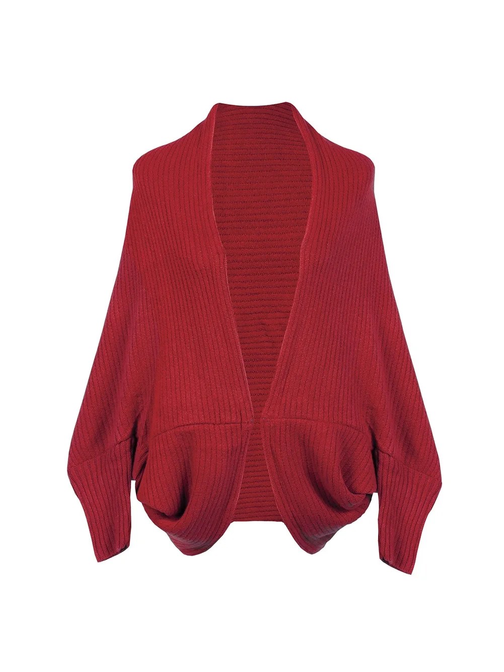FLORIANA Women's Mezzo Sweater Shrug Soft Ribbed Knit