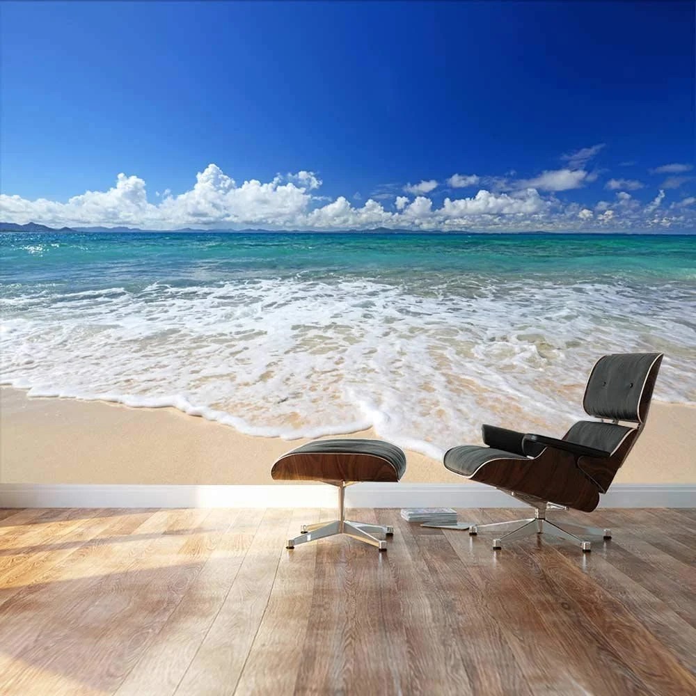 Wall26 Large Wall Mural Beach and Clear Sea in Summertime