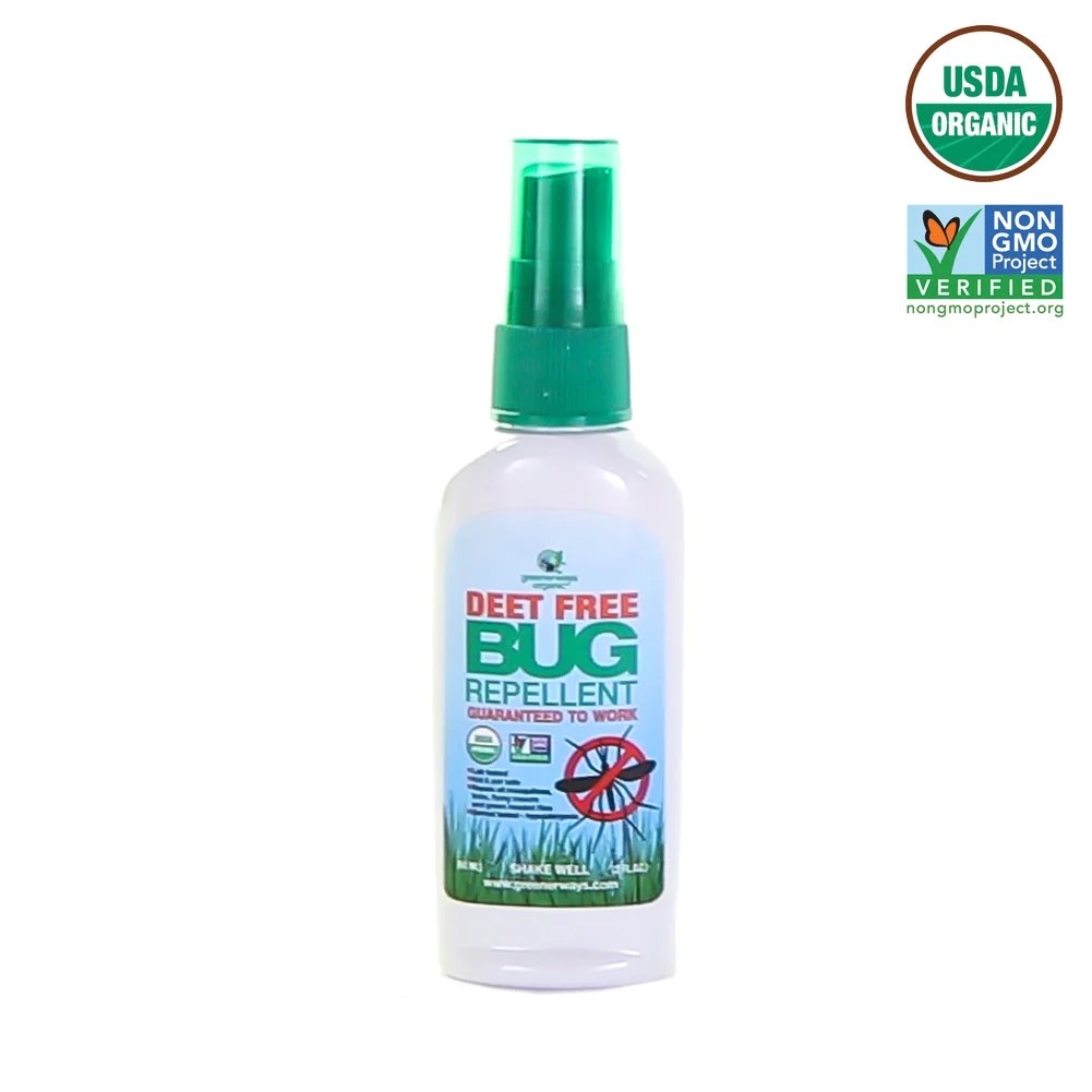 Greenerways Organic Mosquito Insect Repellent Travel Size, Premium