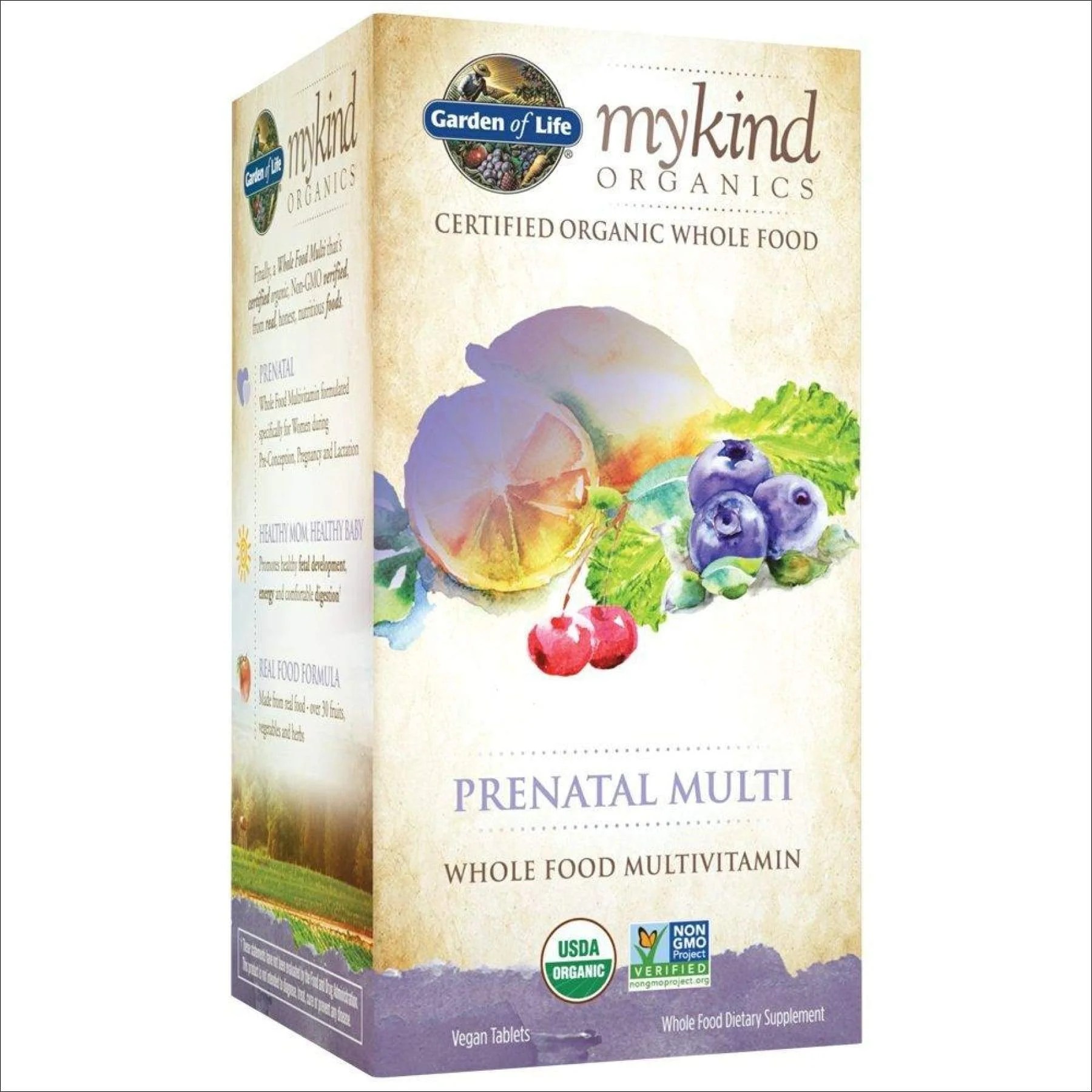 Garden of Life Organic Prenatal Multivitamin Supplement with Folate