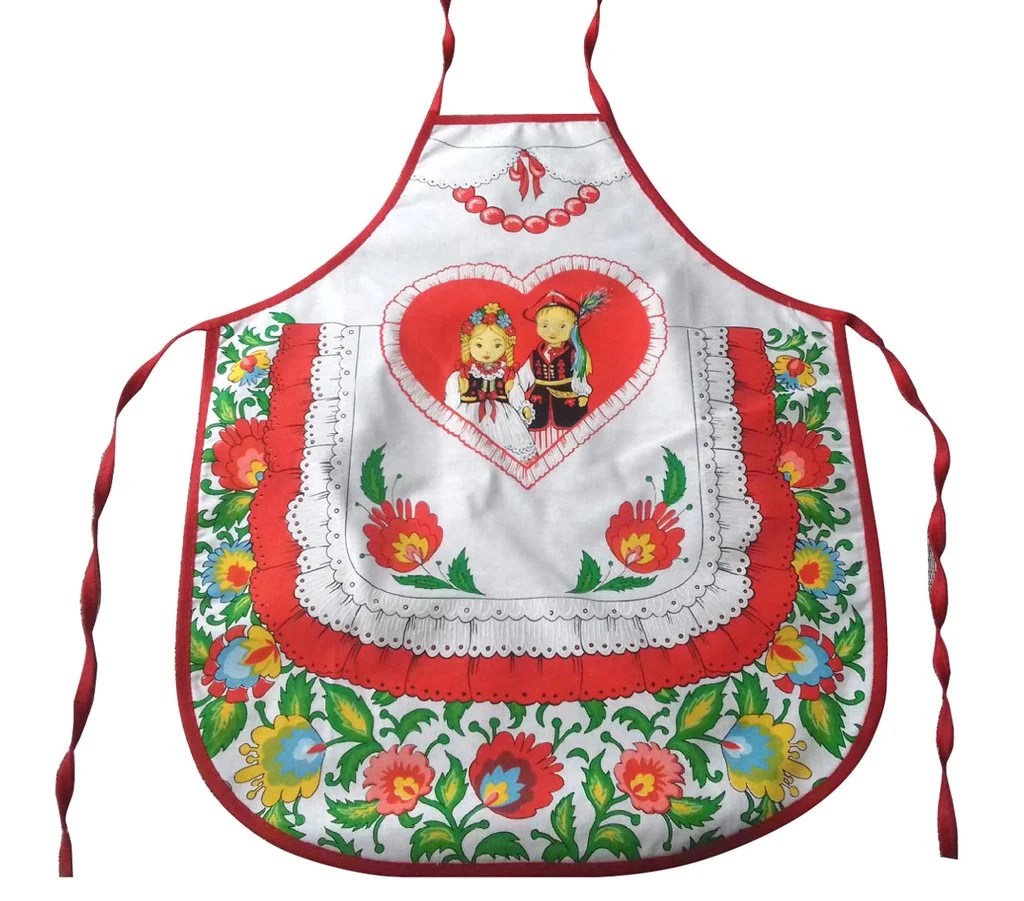 Polish Folk Art Lowicz Flowers Krakow Dancers Children Kids Kitchen