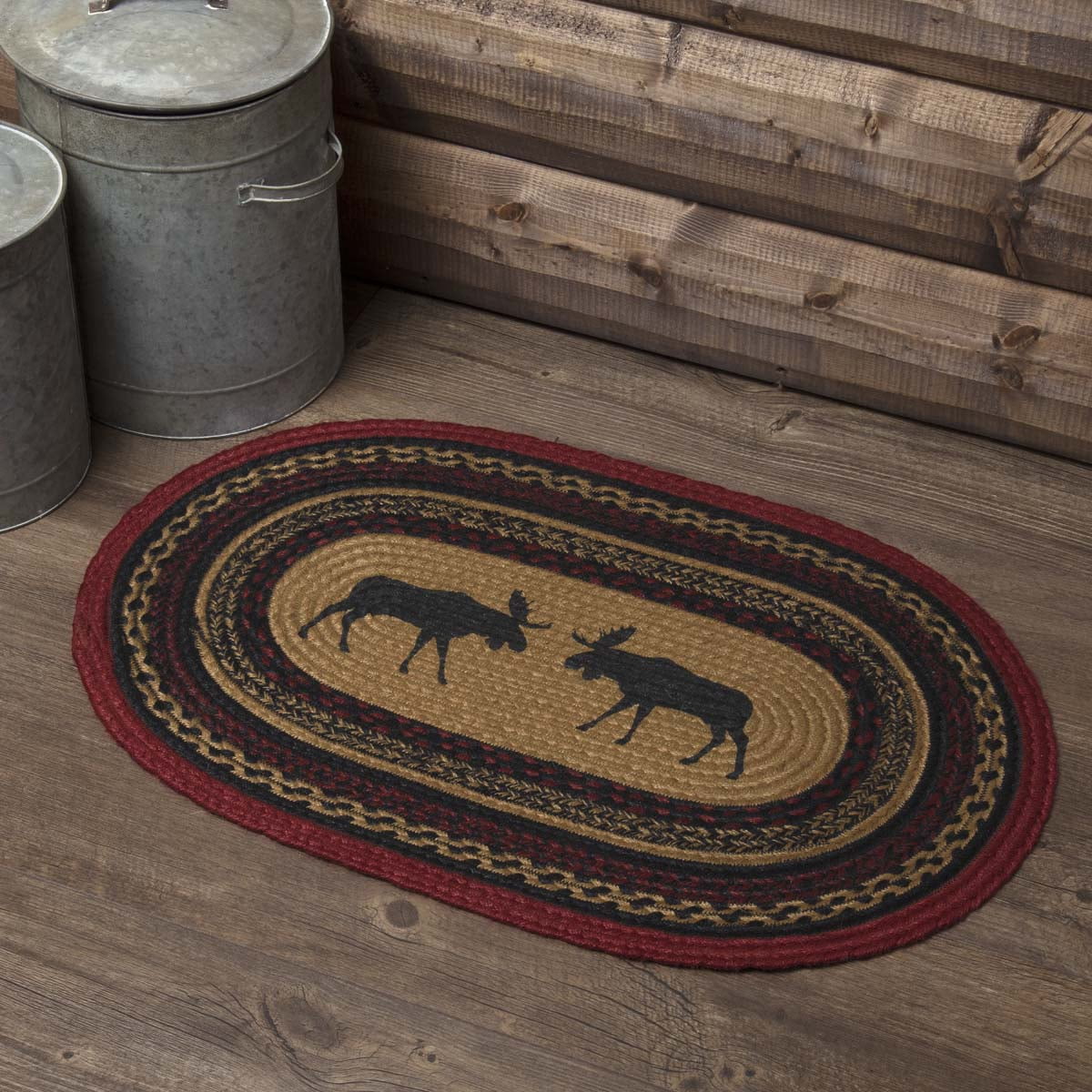 Whether you're looking for a rustic rug featuring a black bear in the mountains, or a southwestern rug design inspired by native american artistry, we have what you're looking for! Almond Tan Rustic Flooring Shasta Cabin Moose Jute ...