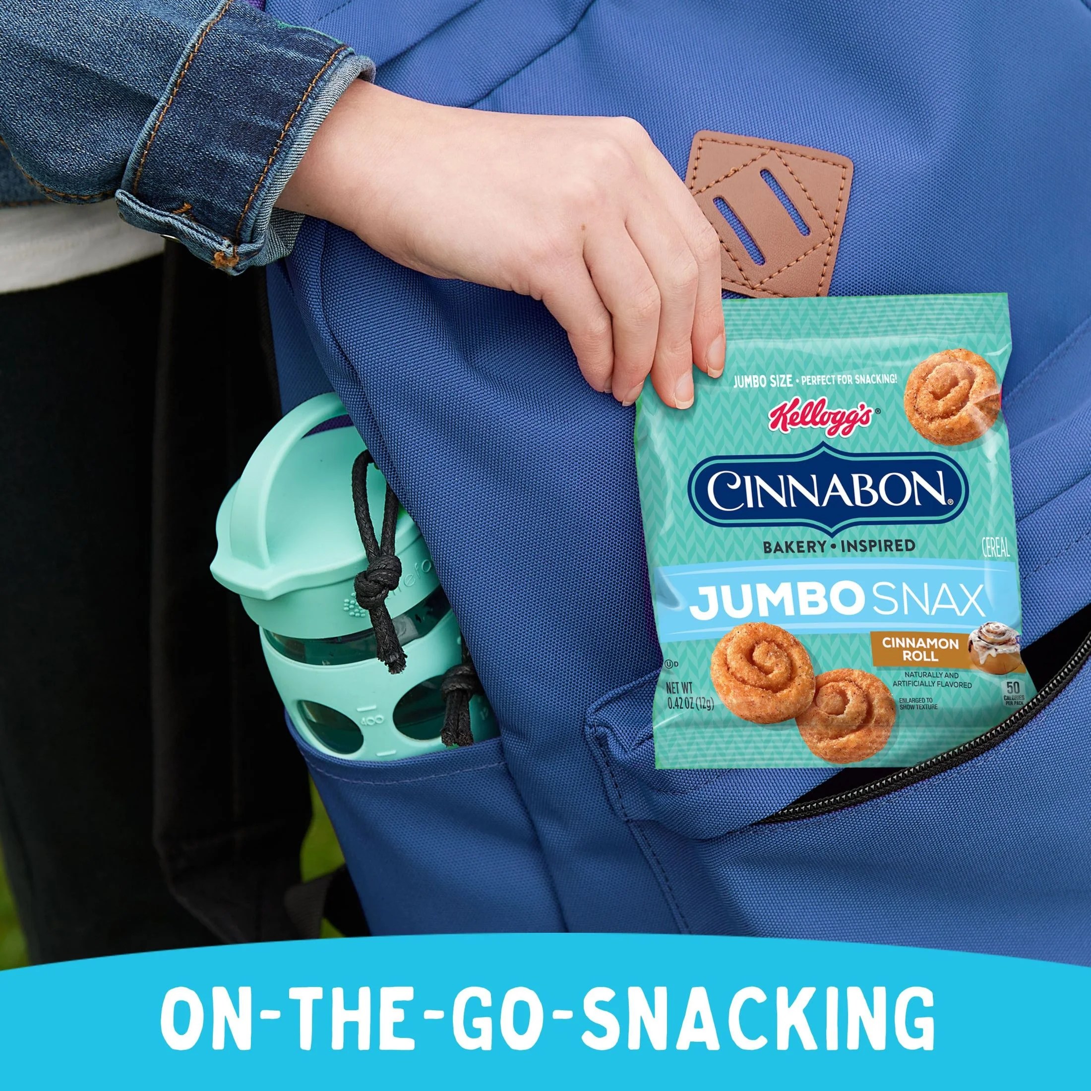 Buy Kellogg's Jumbo Snax Cinnamon Roll Cereal Snacks, 5.04 oz, 12 Count Online at Lowest Price