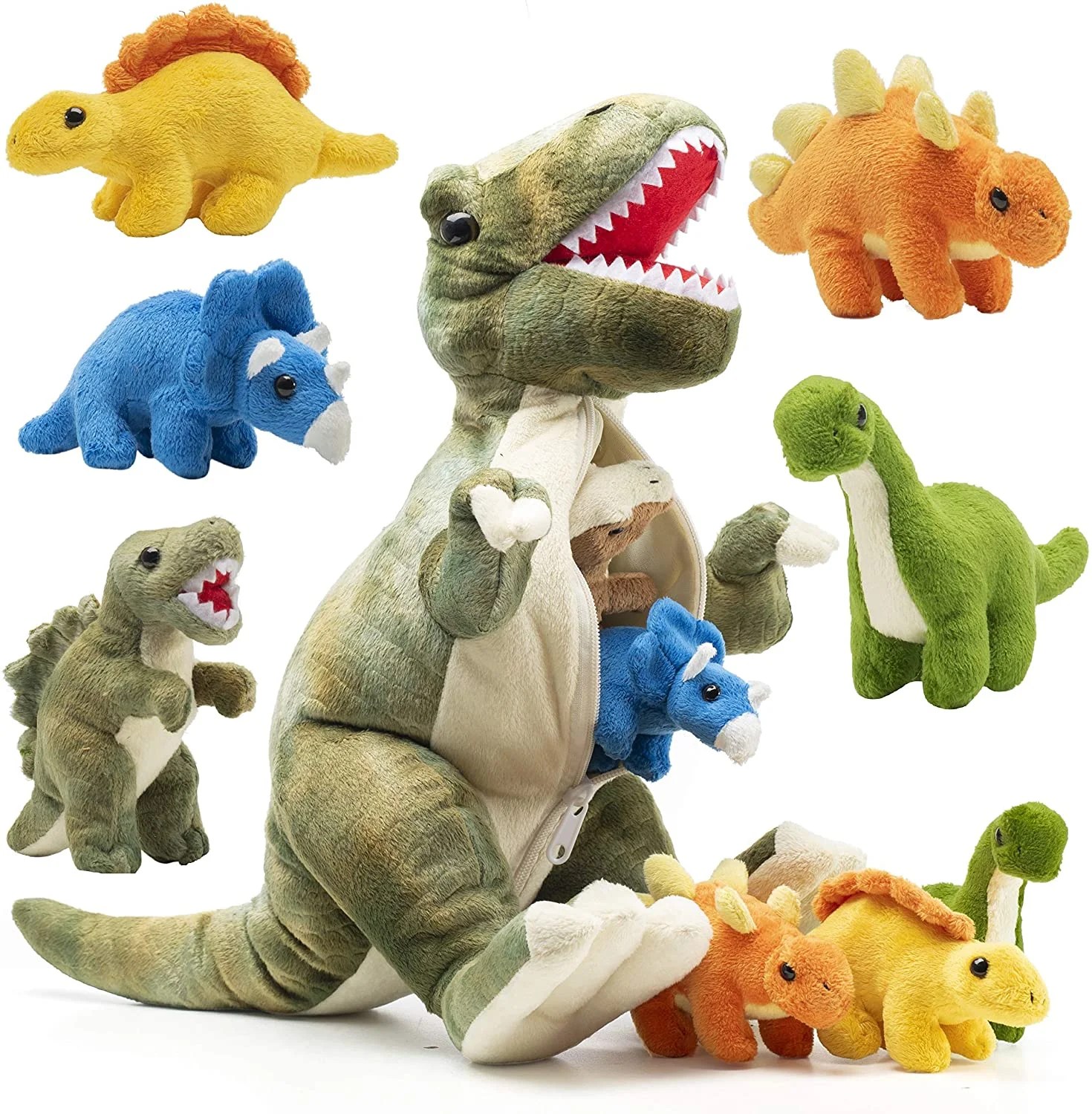 Prextex Plushlings Collection 15 inch Plush Dinosaur TRex Tummy