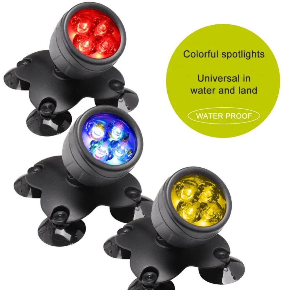 Pond Light Underwater IP68 Waterproof Colored LED Fountain Light