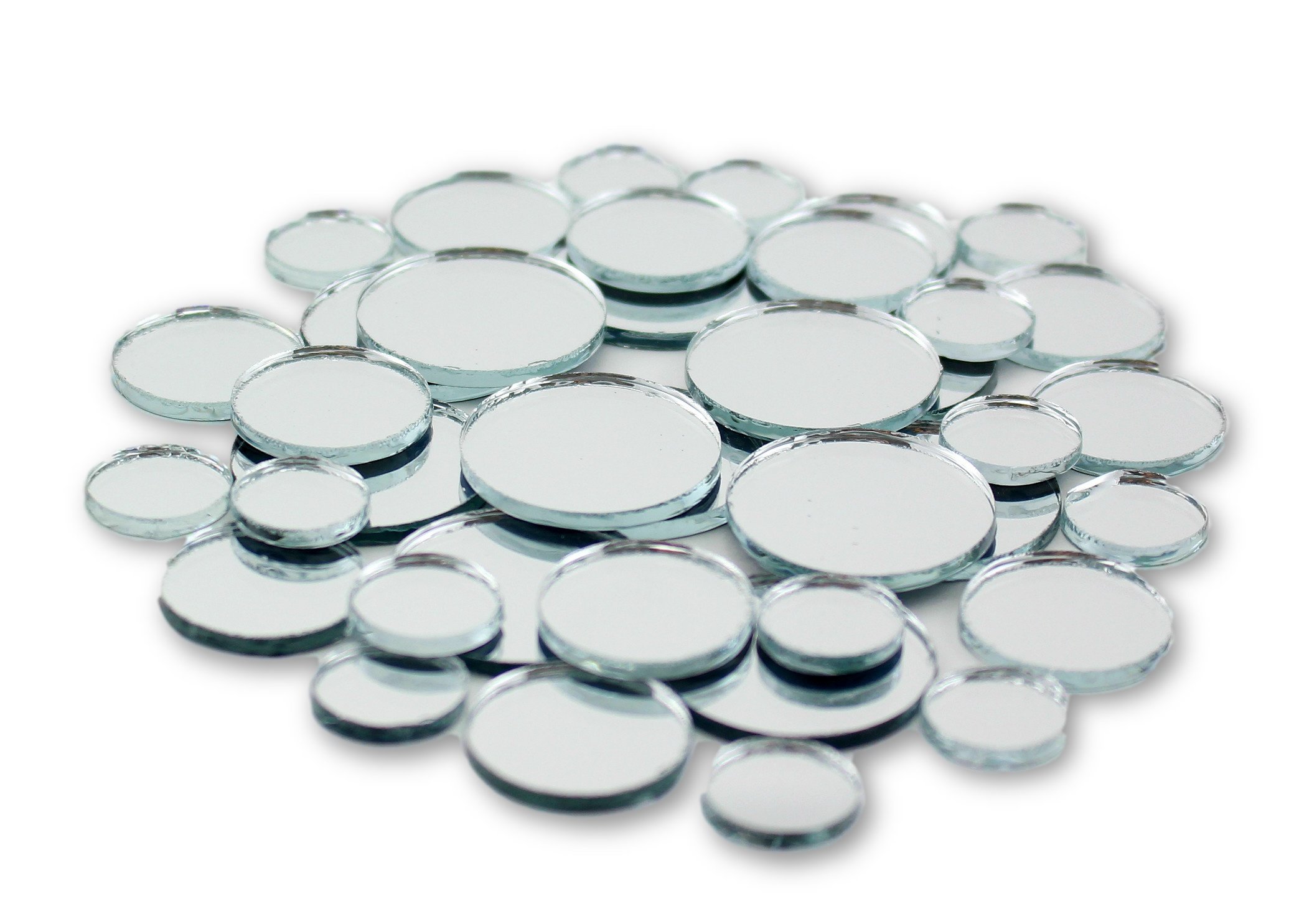 Small Mini Round Craft Mirrors Bulk Assortment 1/2, 3/4 & 1 inch 100