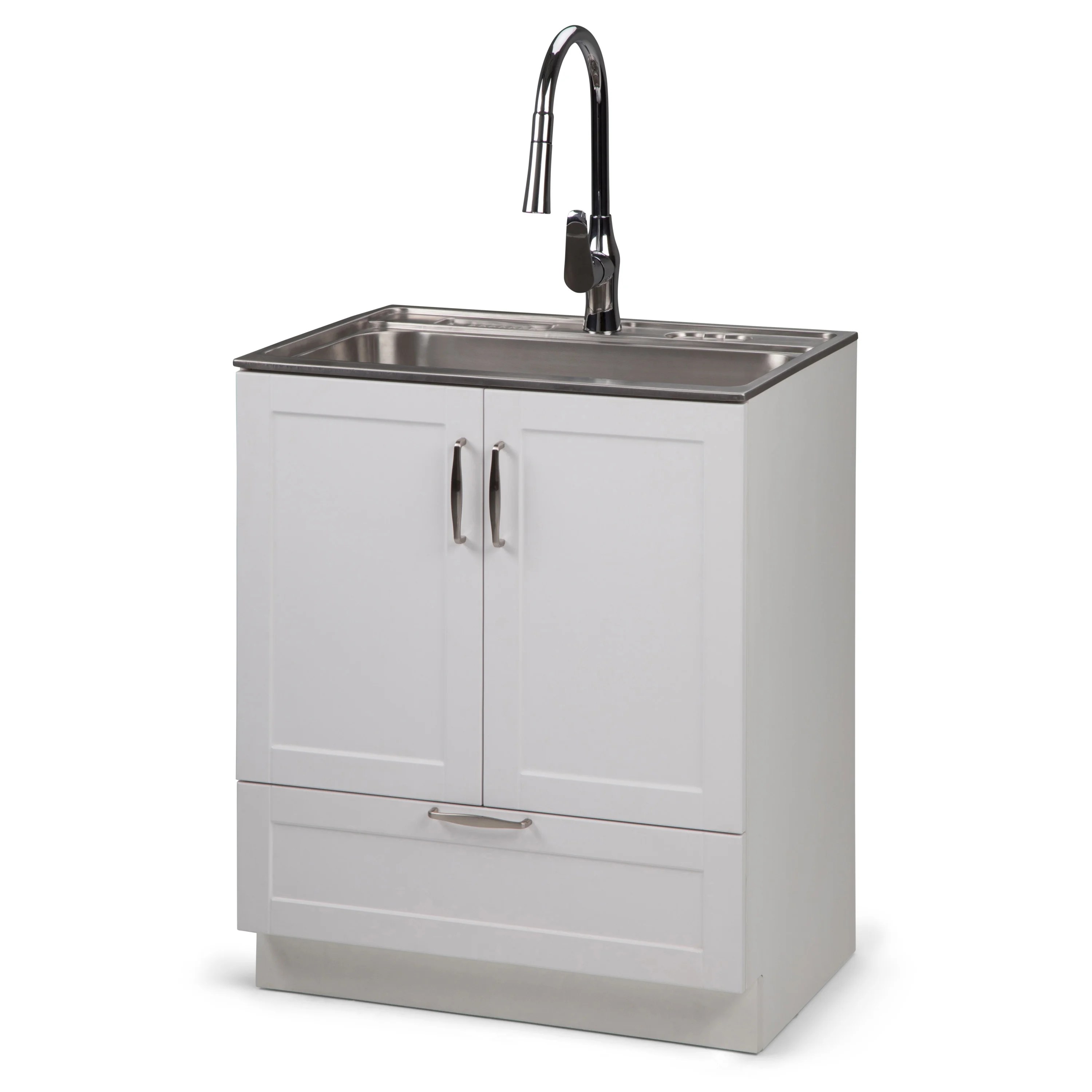 Brooklyn + Max Leonard Transitional 28 inch Laundry with Pull