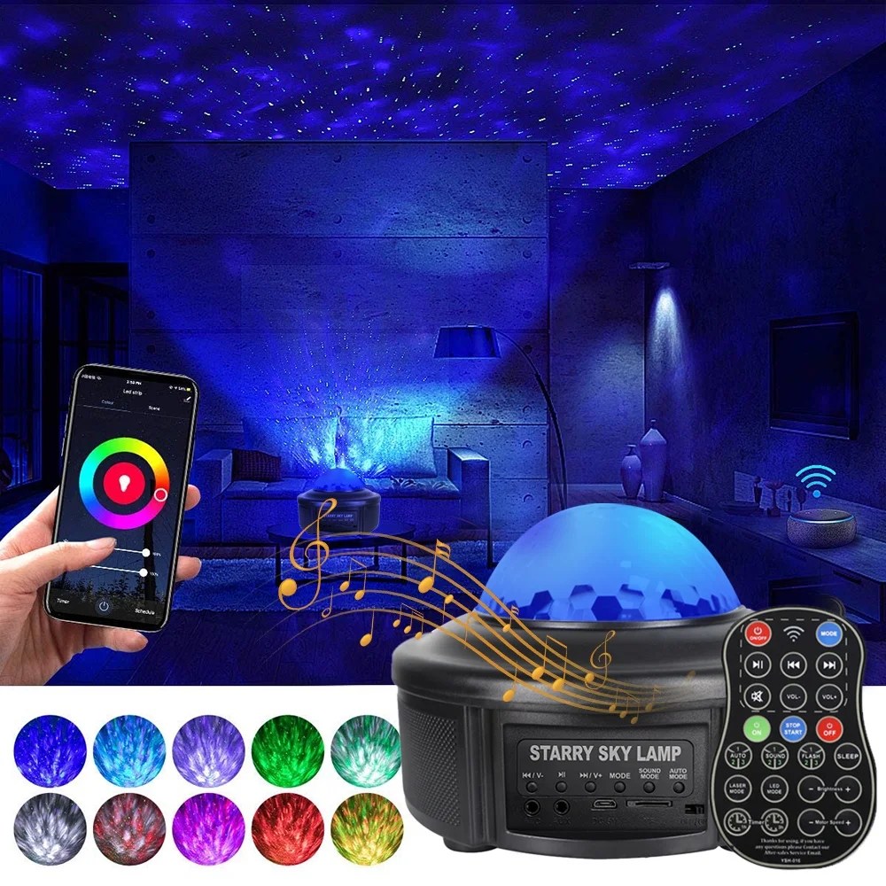 RGB Projector Light LED Galaxy Night Light Projector Music Bluetooth RGB Projector Light LED Galaxy Night Light Projector Music Bluetooth