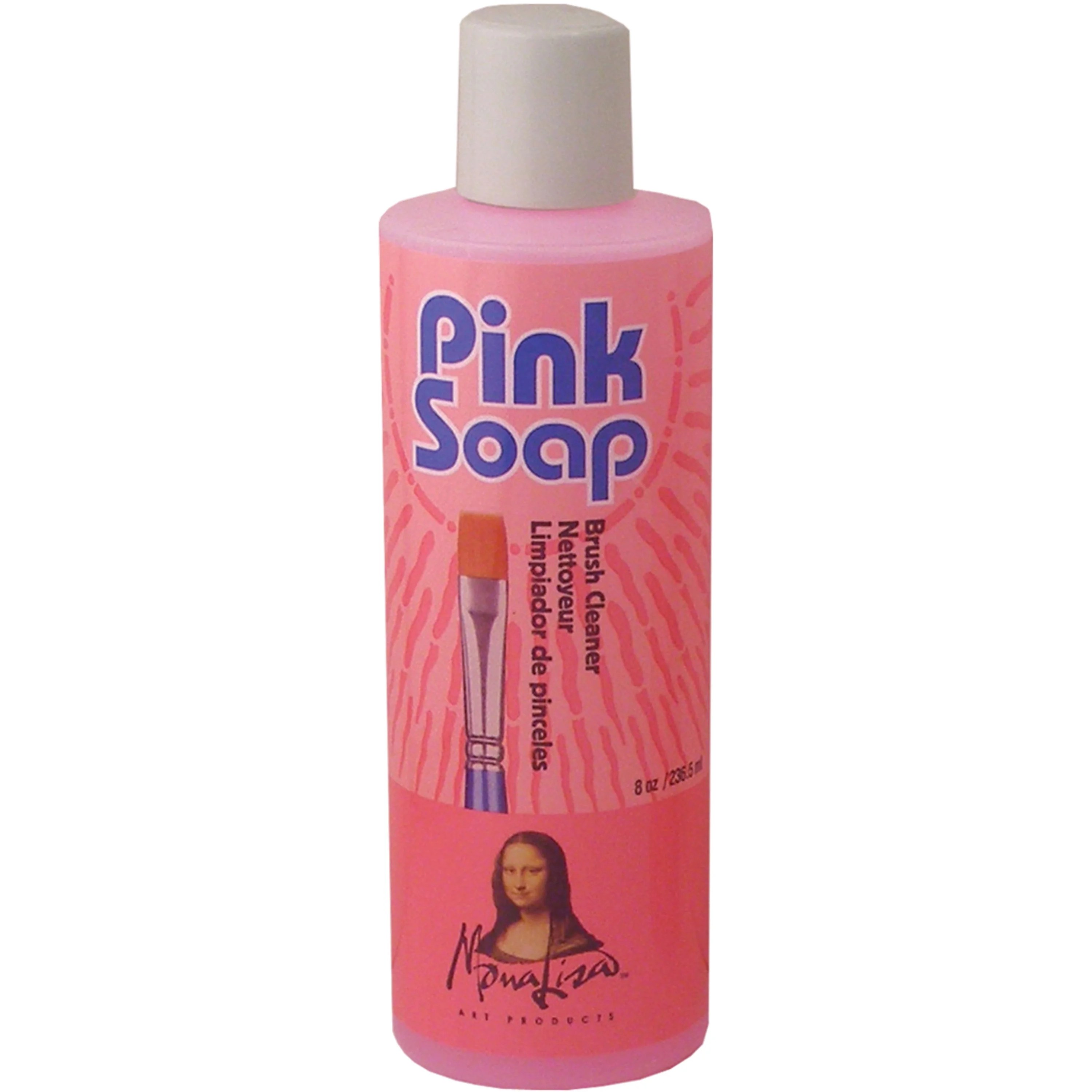 Mona Lisa Pink Soap Artist Brush Cleaner 8 oz.