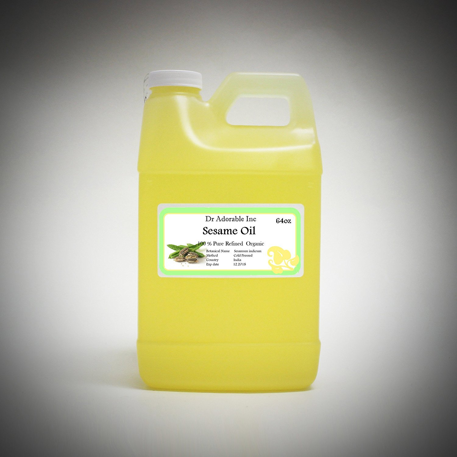 Dr. Adorable 100 Pure Sesame Seed Oil Refined Organic Cold Pressed