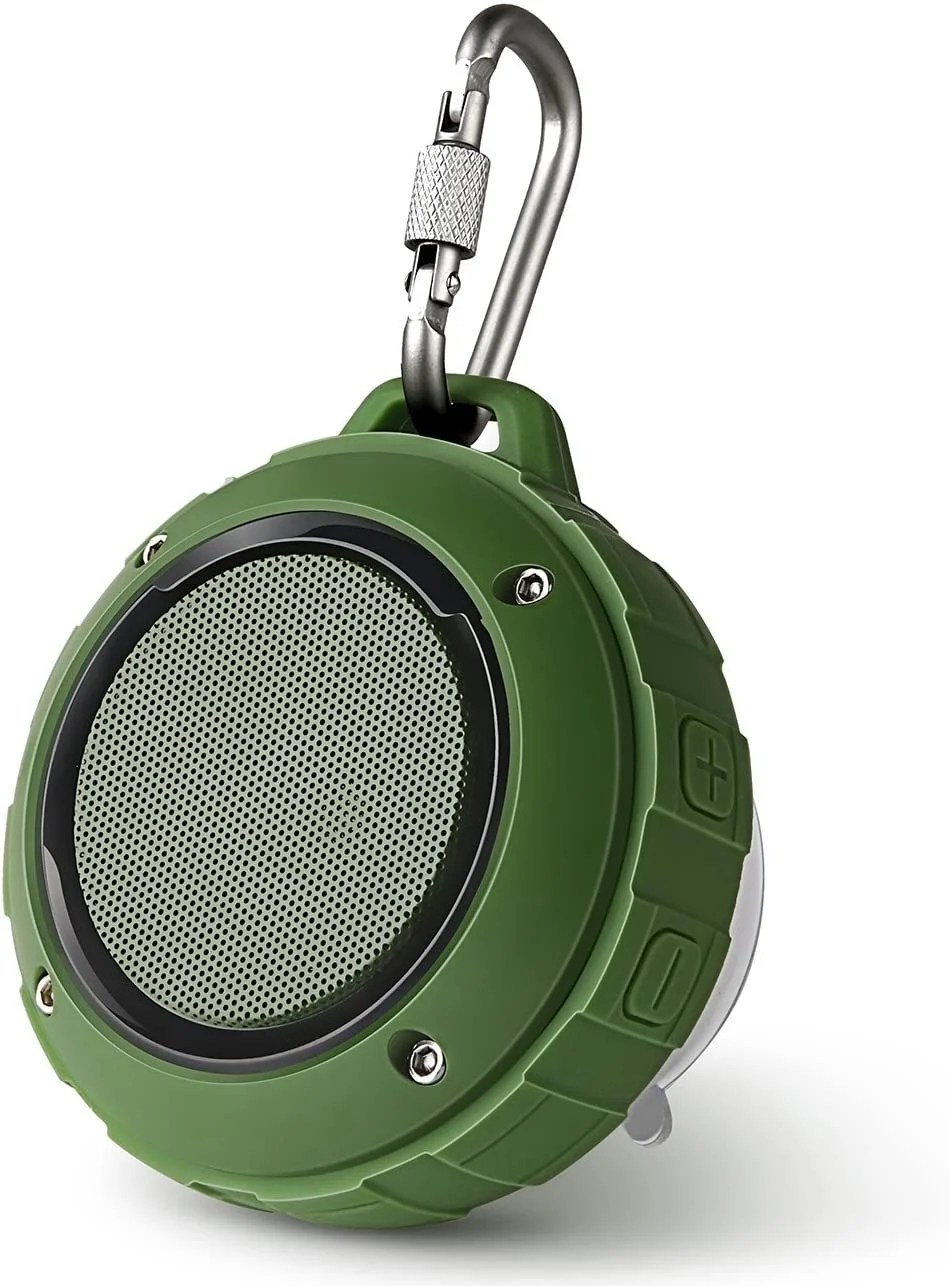 Outdoor Waterproof Bluetooth Speaker, Wireless Portable Mini Shower