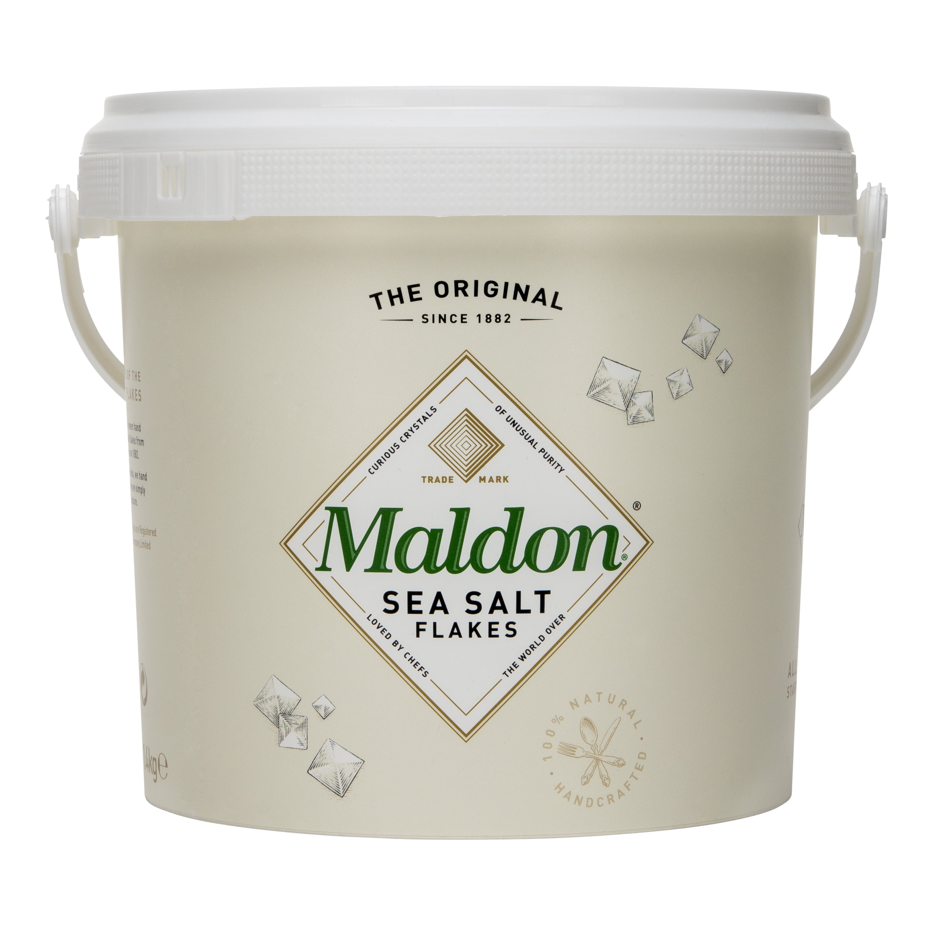 Maldon Sea Salt Flakes Bulk Bucket, 3.1 Lb