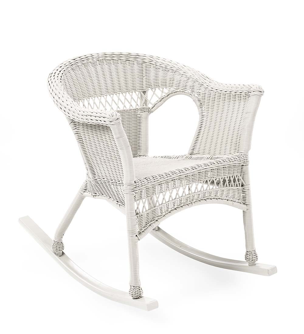 Easy Care Wicker Rocker / Patio Rocking Chair