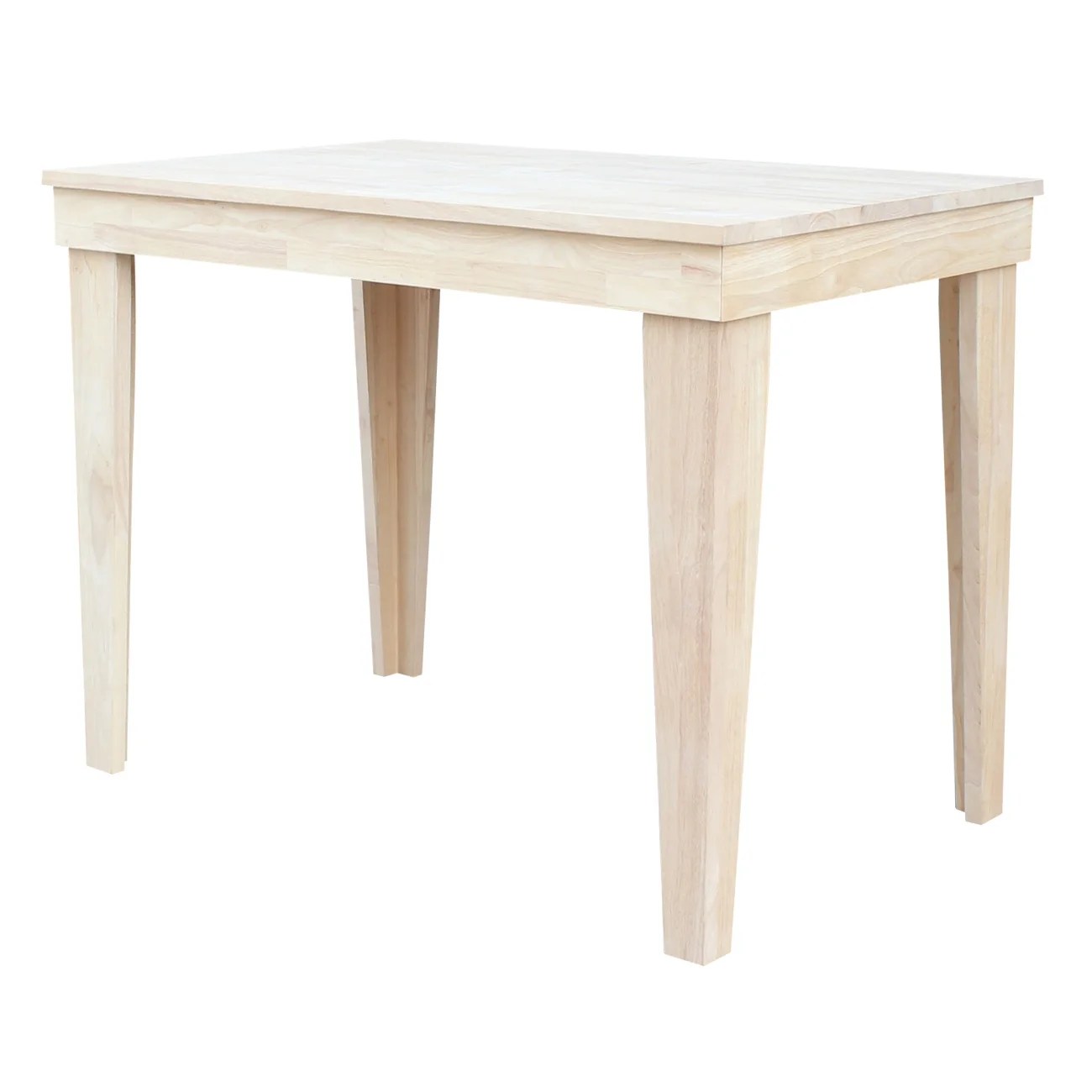 Aspen Solid Wood Top Counter Height Table Unfinished