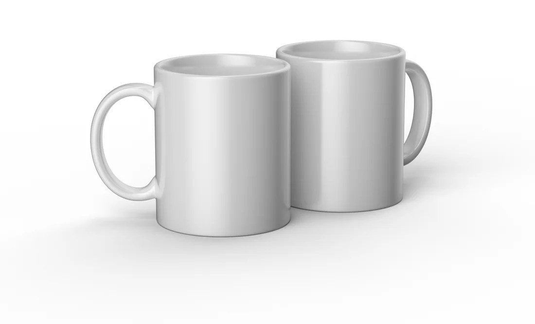 Cricut Blank Ceramic Mug, White 12 oz/340 ml (2 ct)