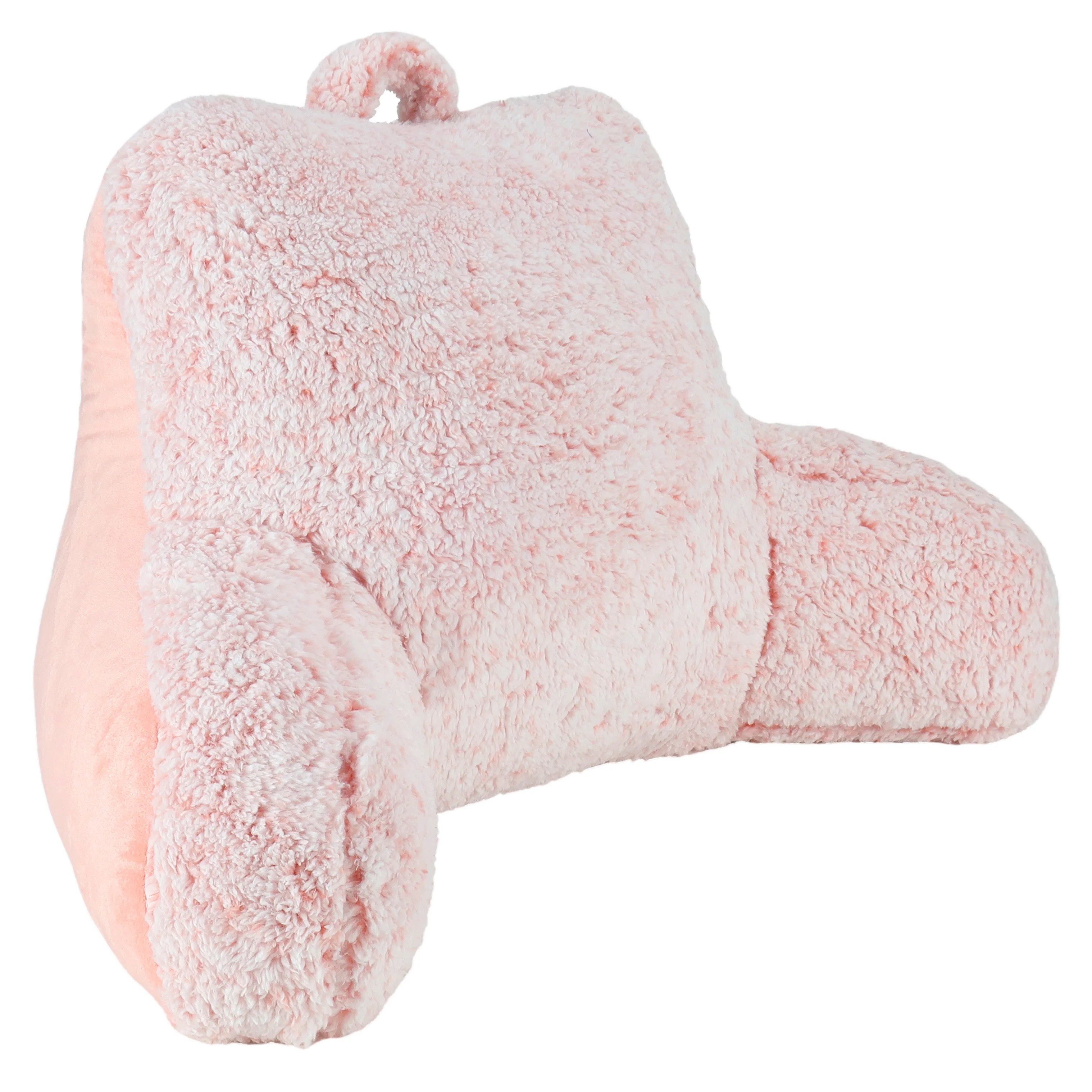 Better Homes and Garden Two Tone Sherpa Large Bed Rest, Back Pillow, 24