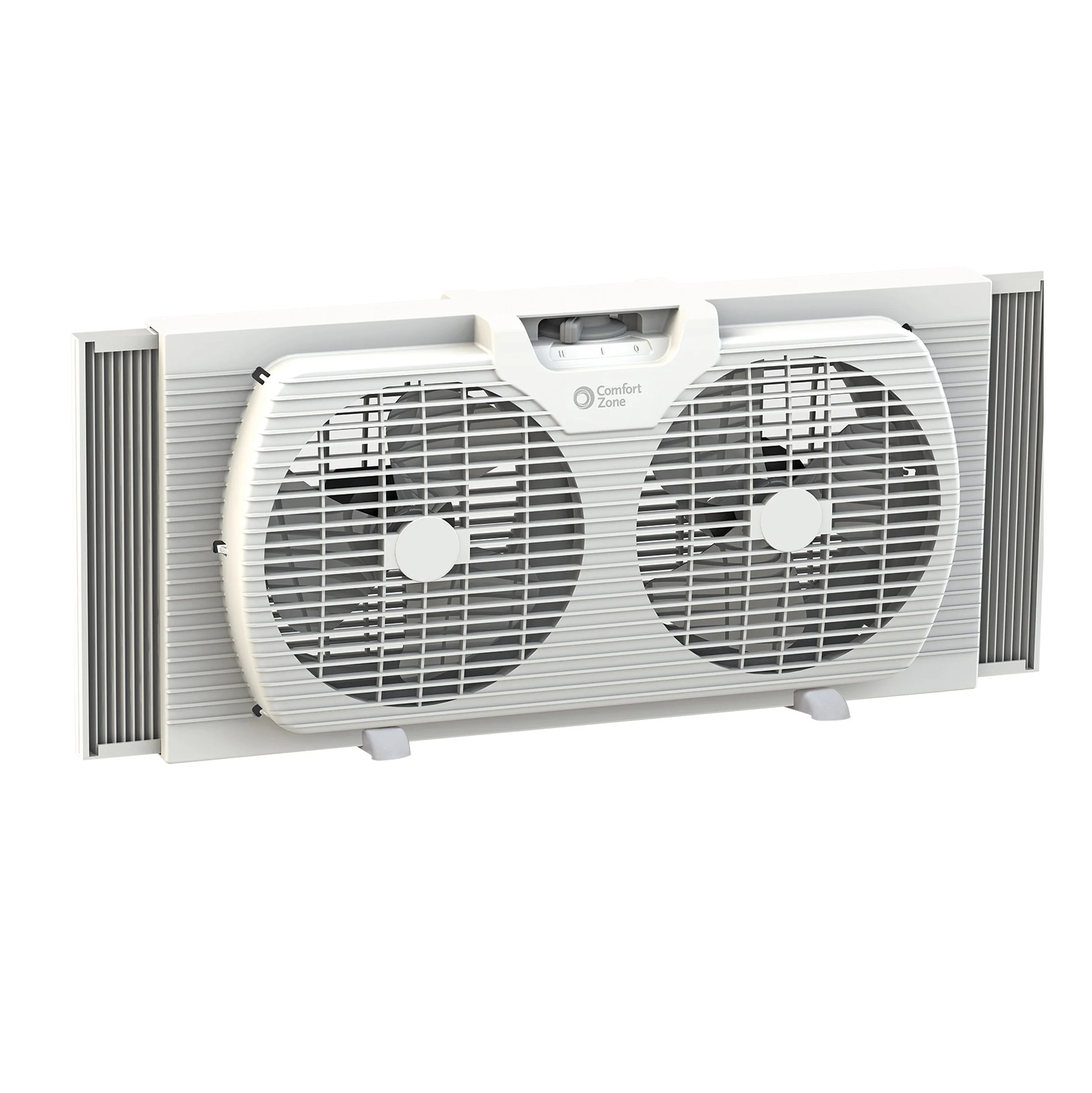 Comfort Zone 3Speed Dual Blade Window Fan, White