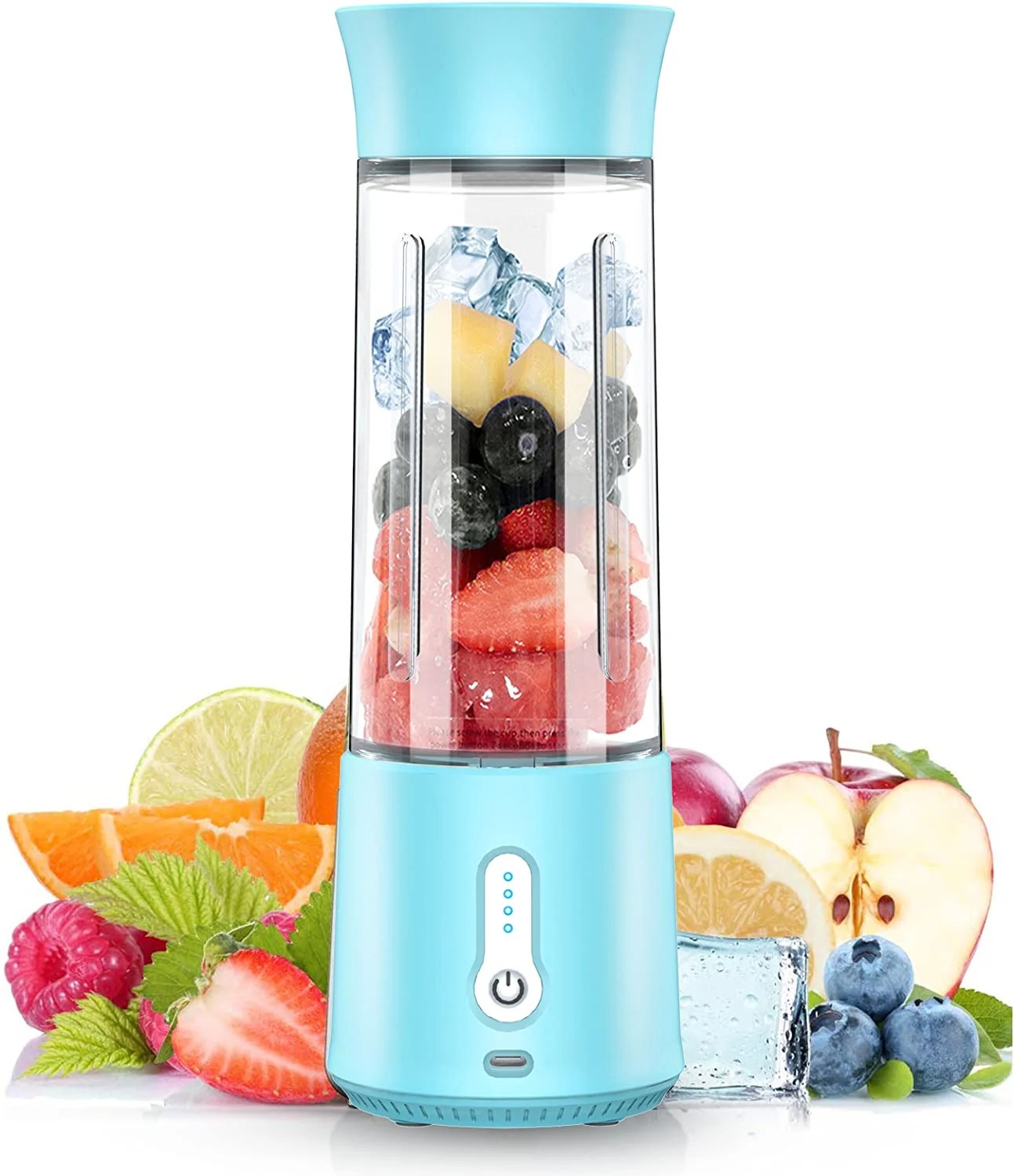 Bmatwk Portable Blender, 17 Oz Personal Size Blender Smoothies and