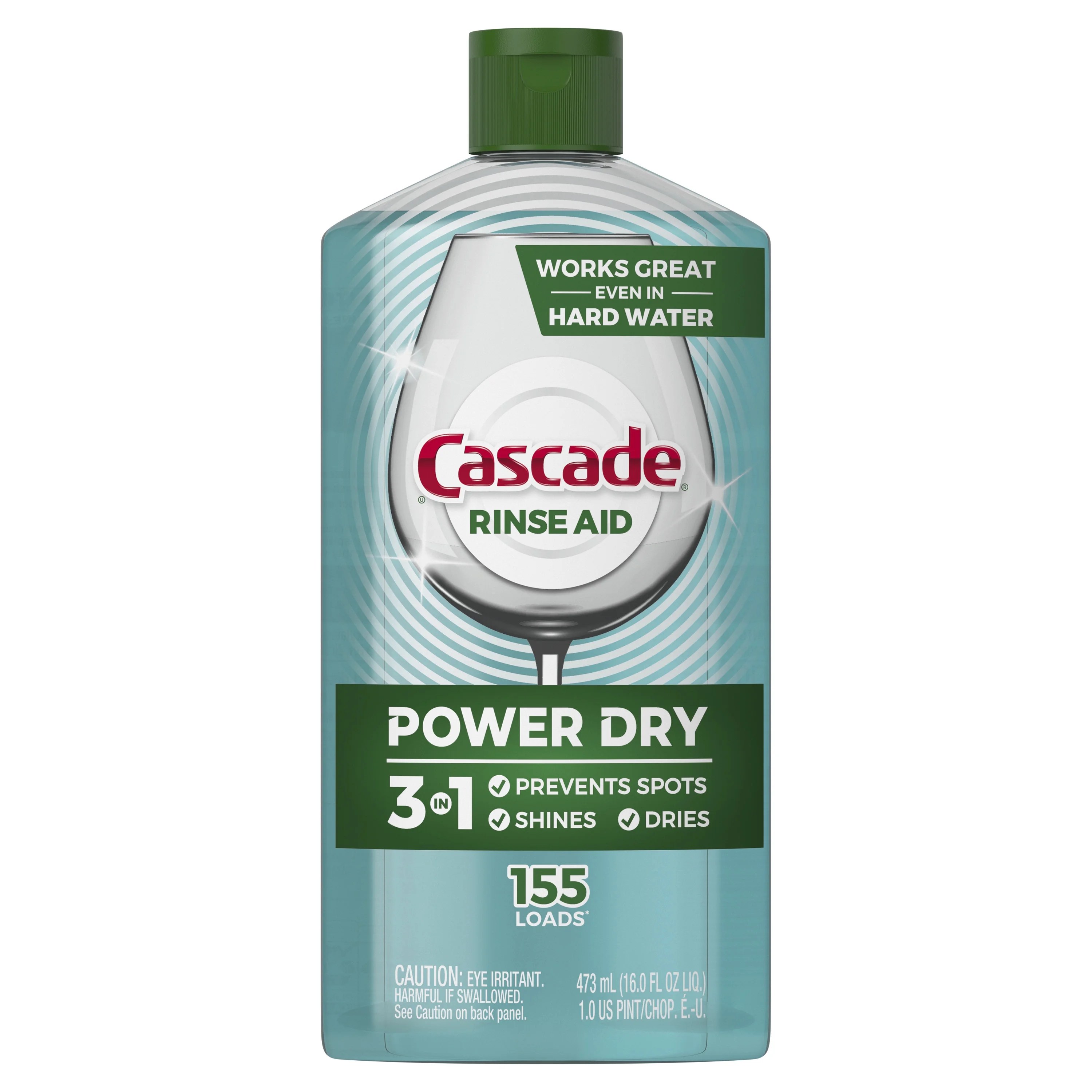 Cascade Power Dry Dishwasher Rinse Aid, 16 Fluid Ounces