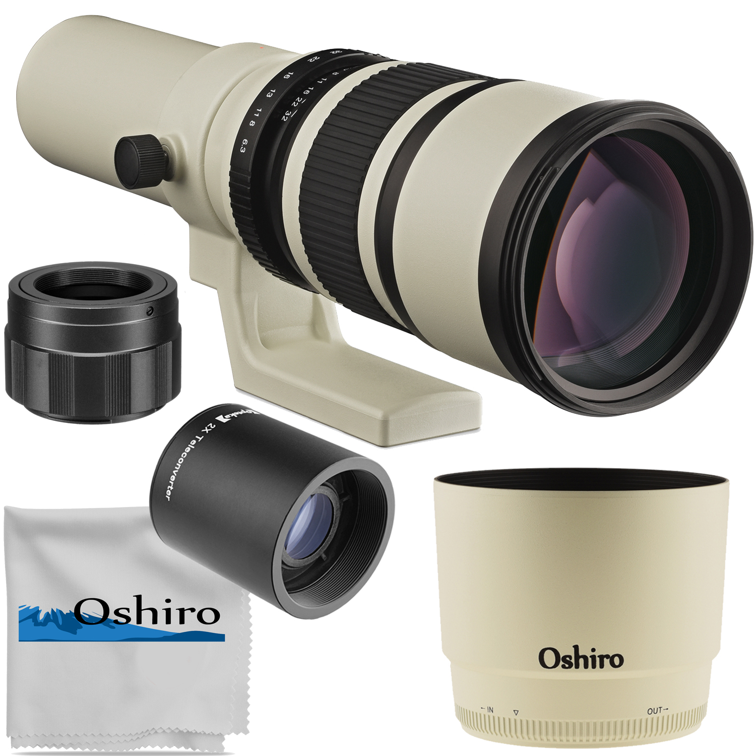 Oshiro 500mm f/6.3 (with 2X 1000mm) Manual Telephoto Lens for Nikon Z