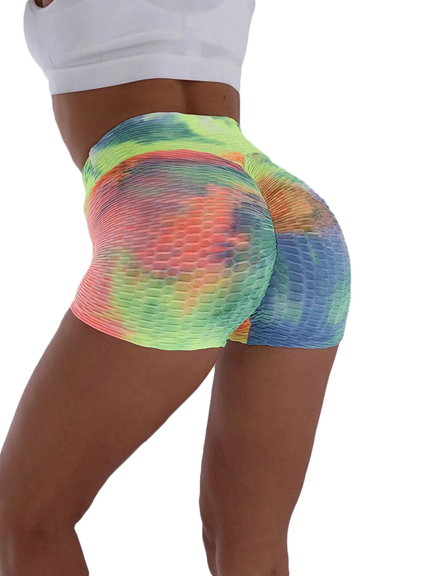 Selfieee Selfieee Women�s High Waisted Gym Workout Shorts Butt