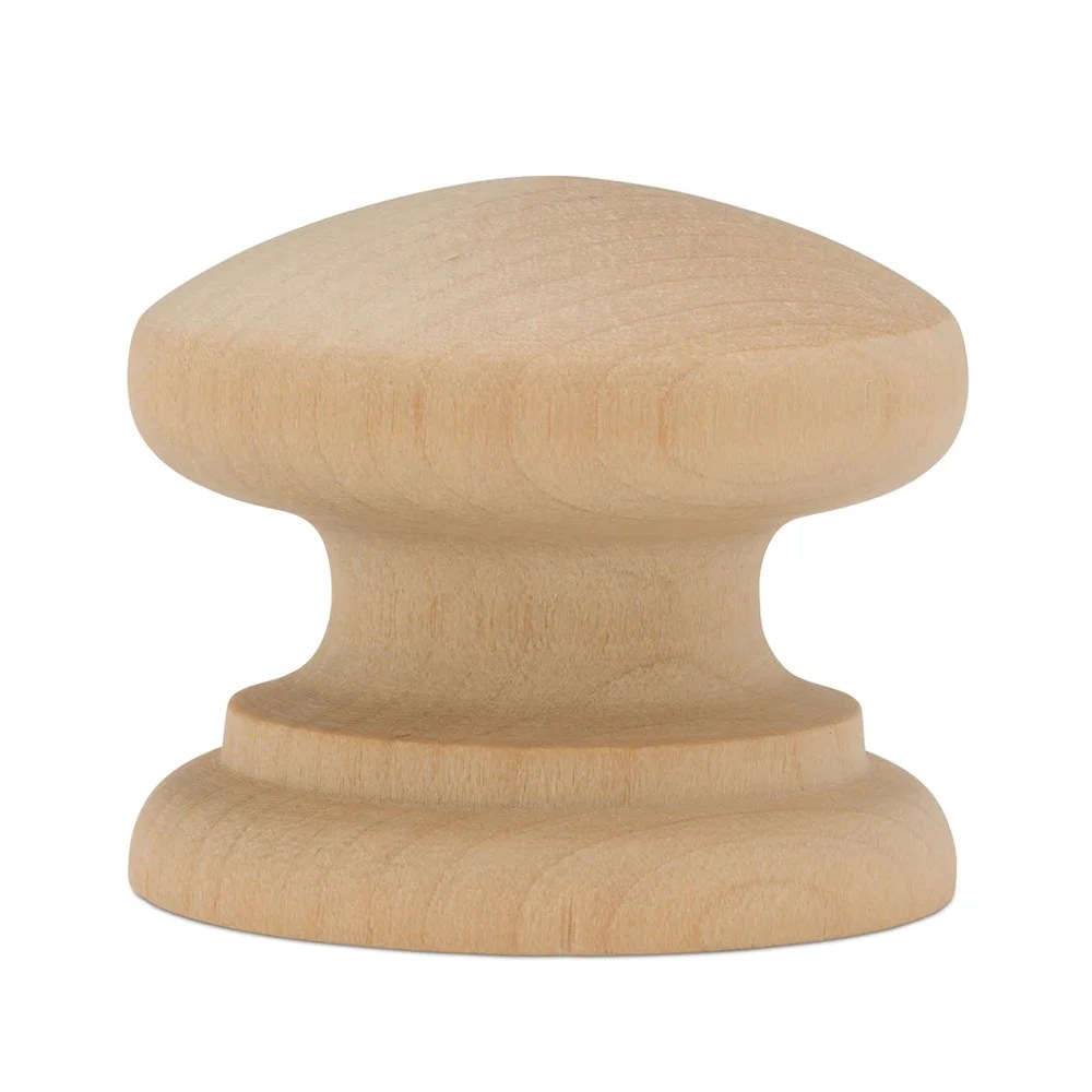 British Wood Knobs 13/4 inch, Pack of 250 Unfinished Round Wooden