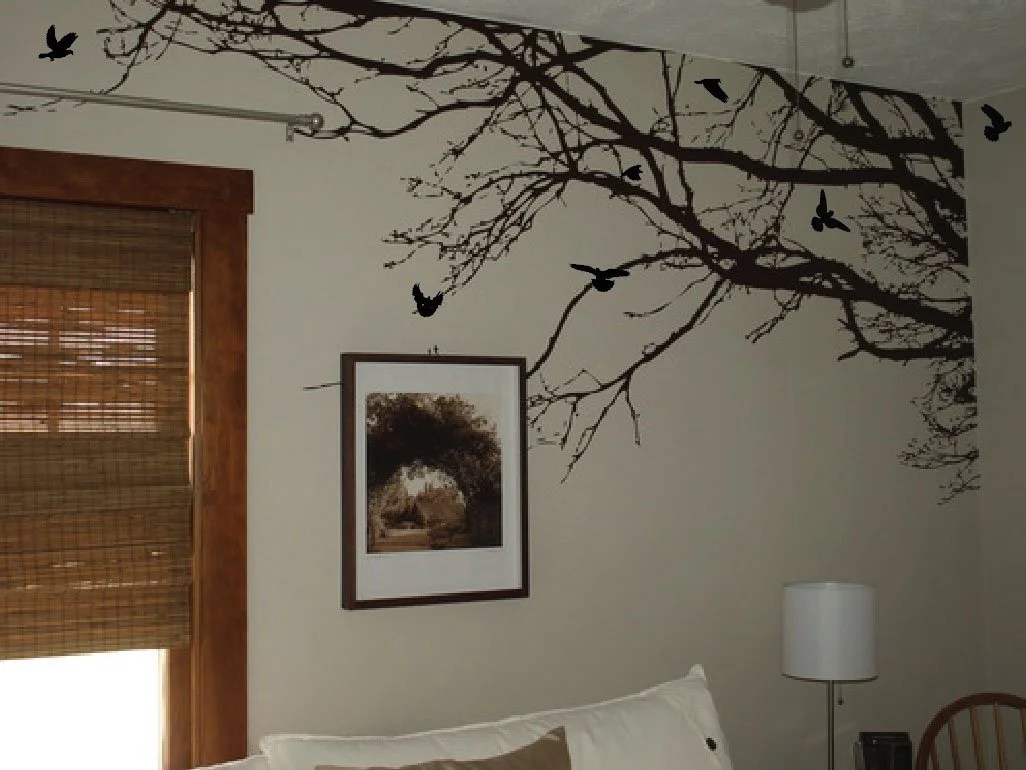 Large Wall Tree Nursery Decal Oak Branches Wall Art Vinyl Sticker Right