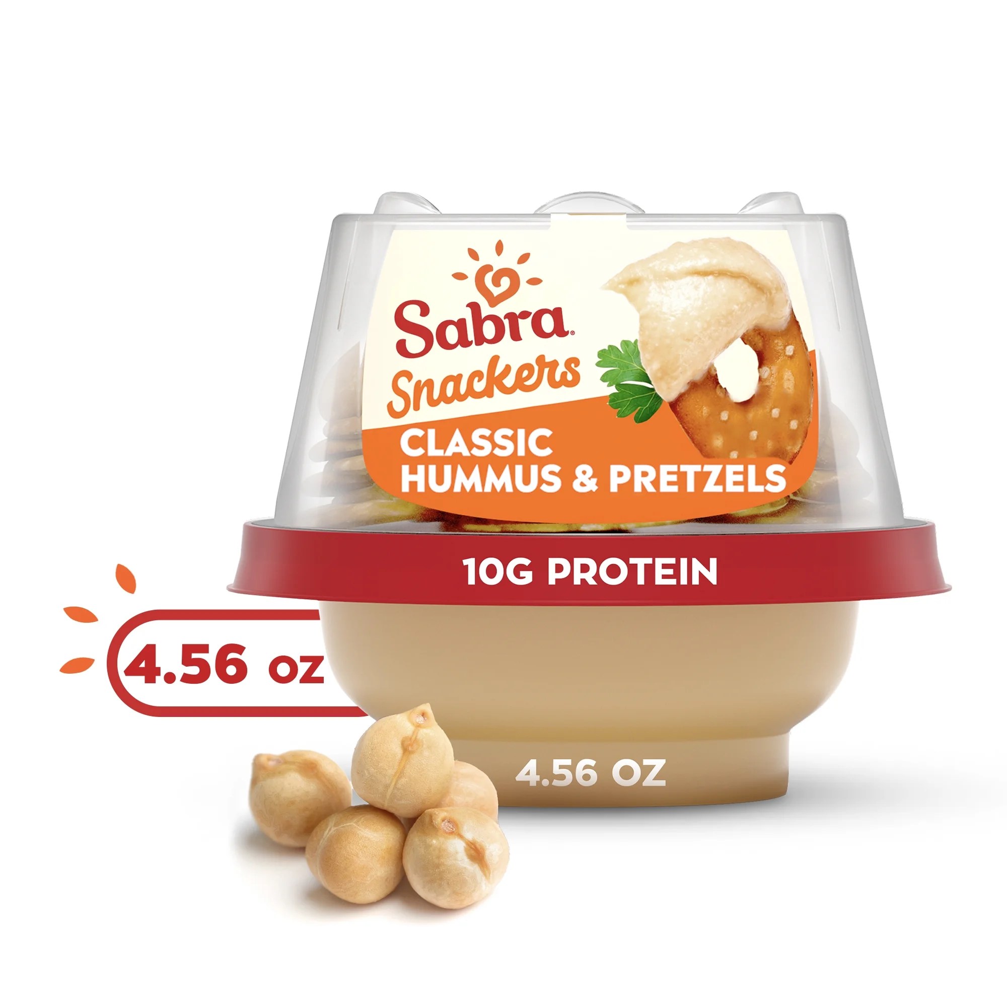 Sabra Snackers Classic Roasted Hummus with Pretzels, Fresh, 4.56 oz