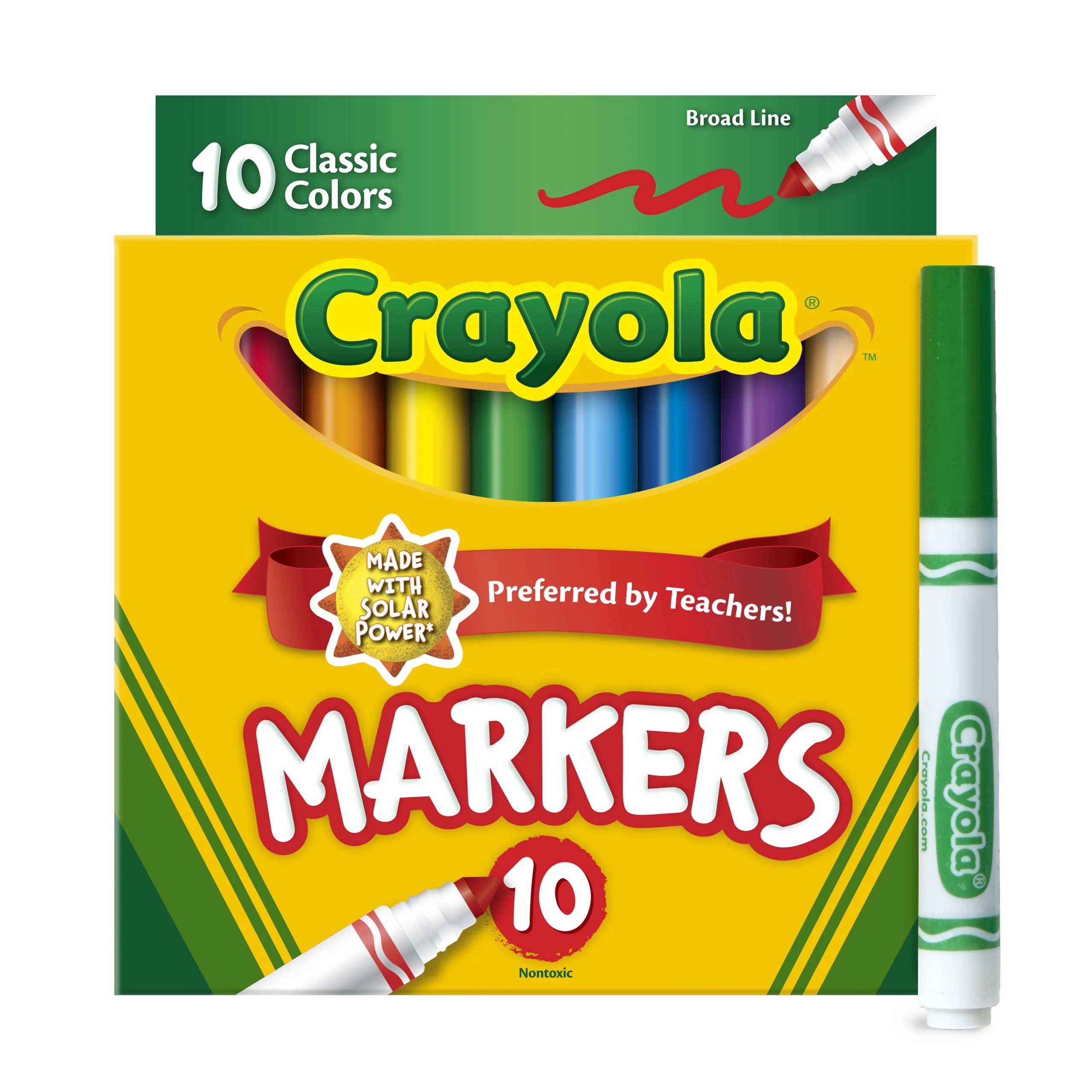 (4 pack) Crayola Classic Broad Line Markers, Art Supplies, Back to