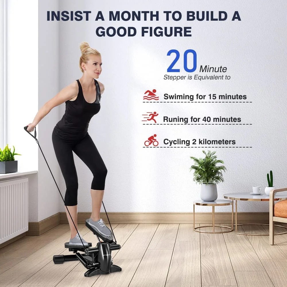 Buy ZaoLinQi Mini Exercise Stepper 330lb, Stair Steppers with Display