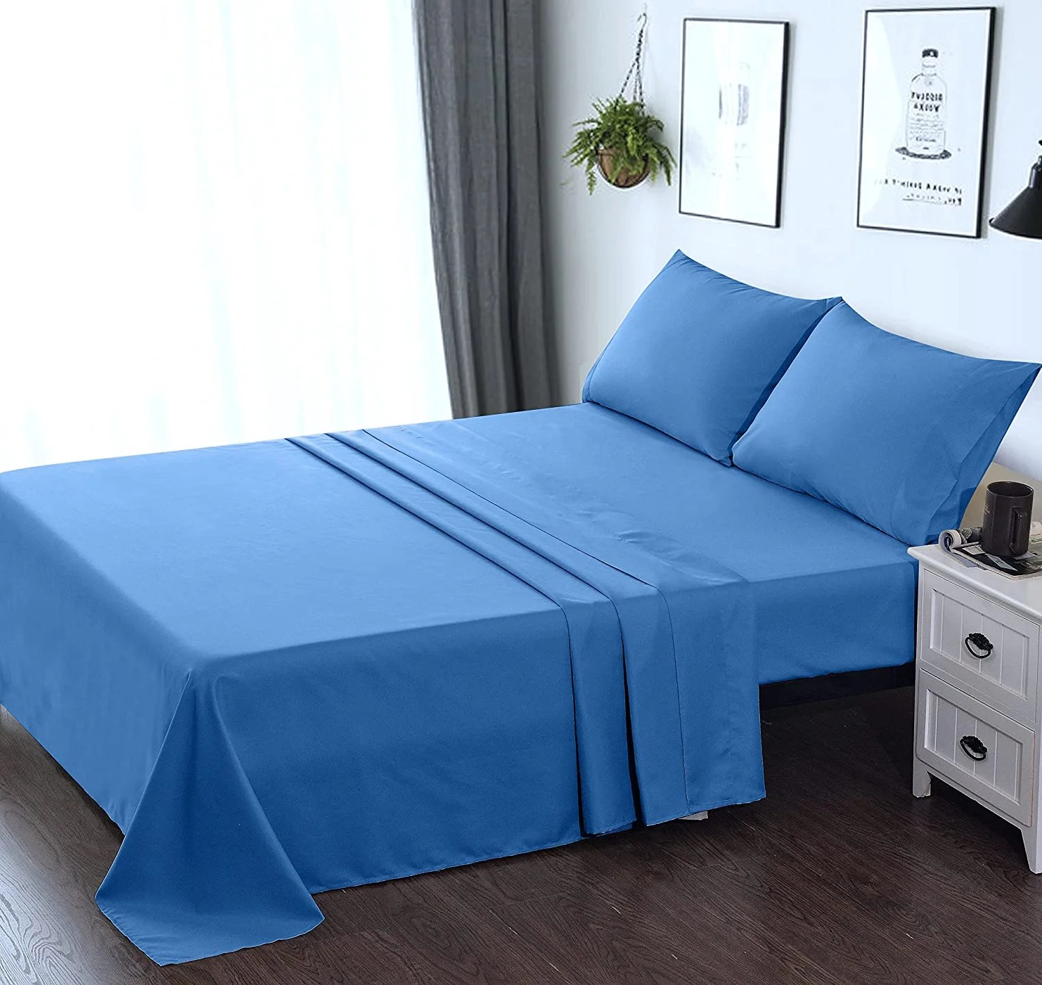 Premium Deep Pocket Fitted Sheet Breathable and Soft Deep Pocket