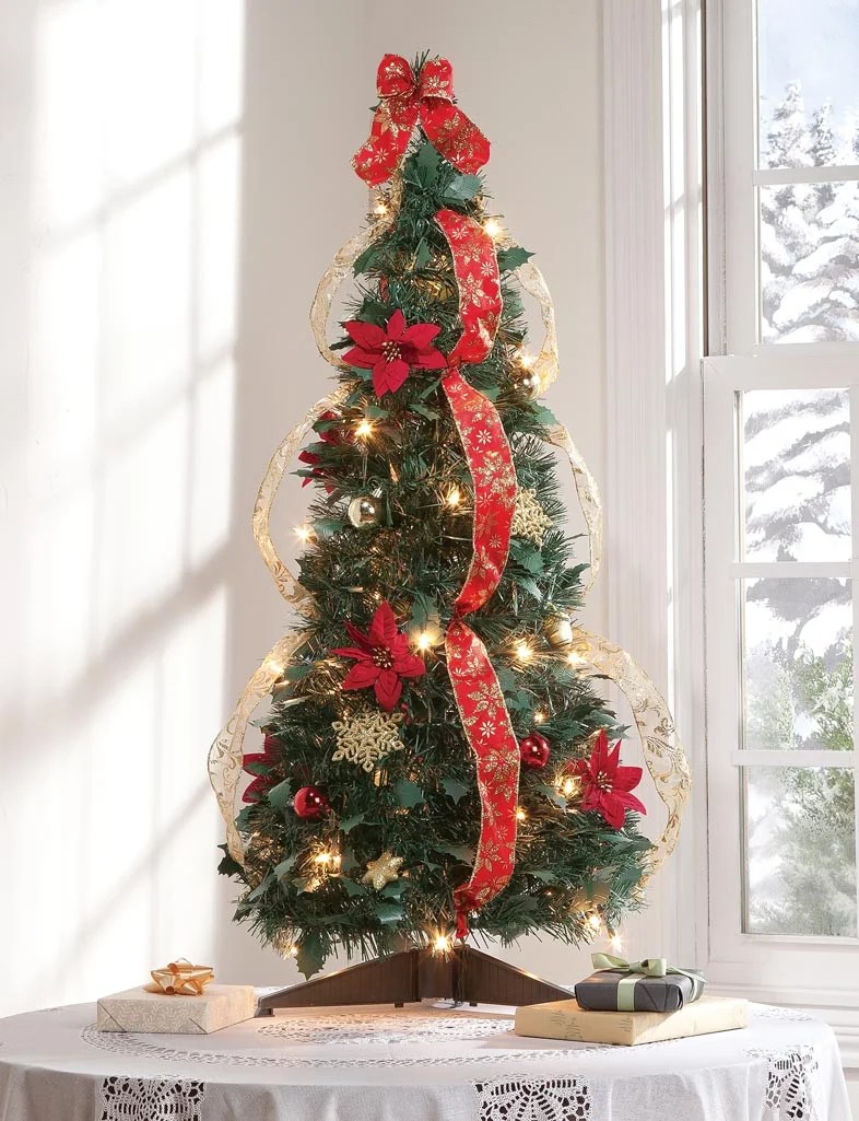 Pull Up Christmas Tree Walmart Holiday Peak Pull Up