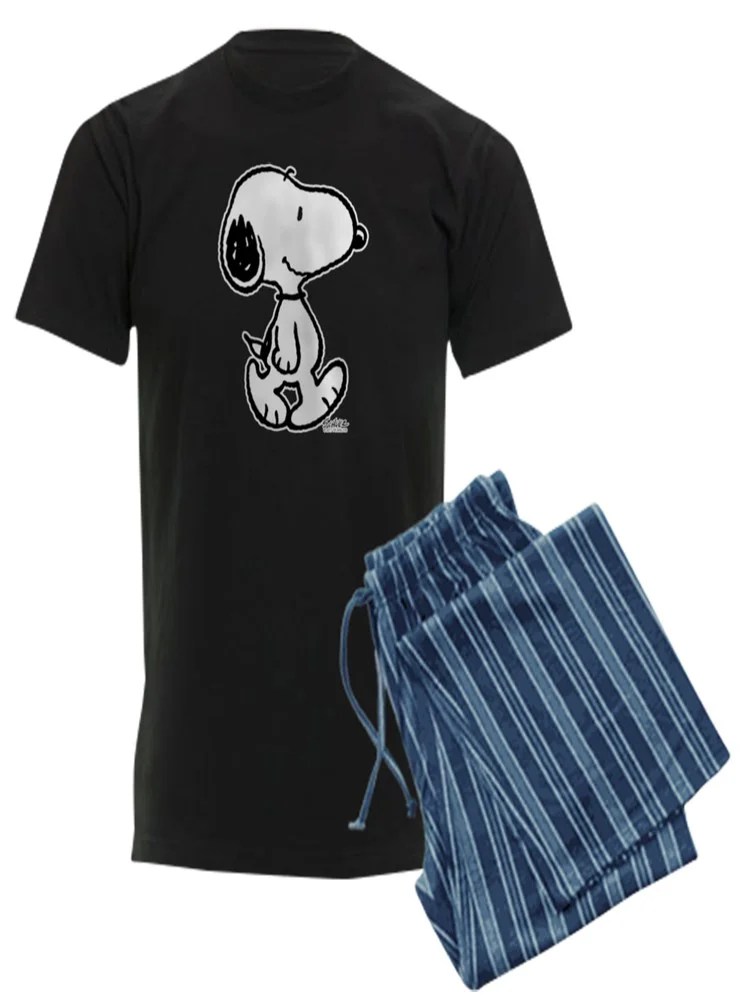 CafePress CafePress Peanuts Snoopy Pajamas Men's Dark Pajamas