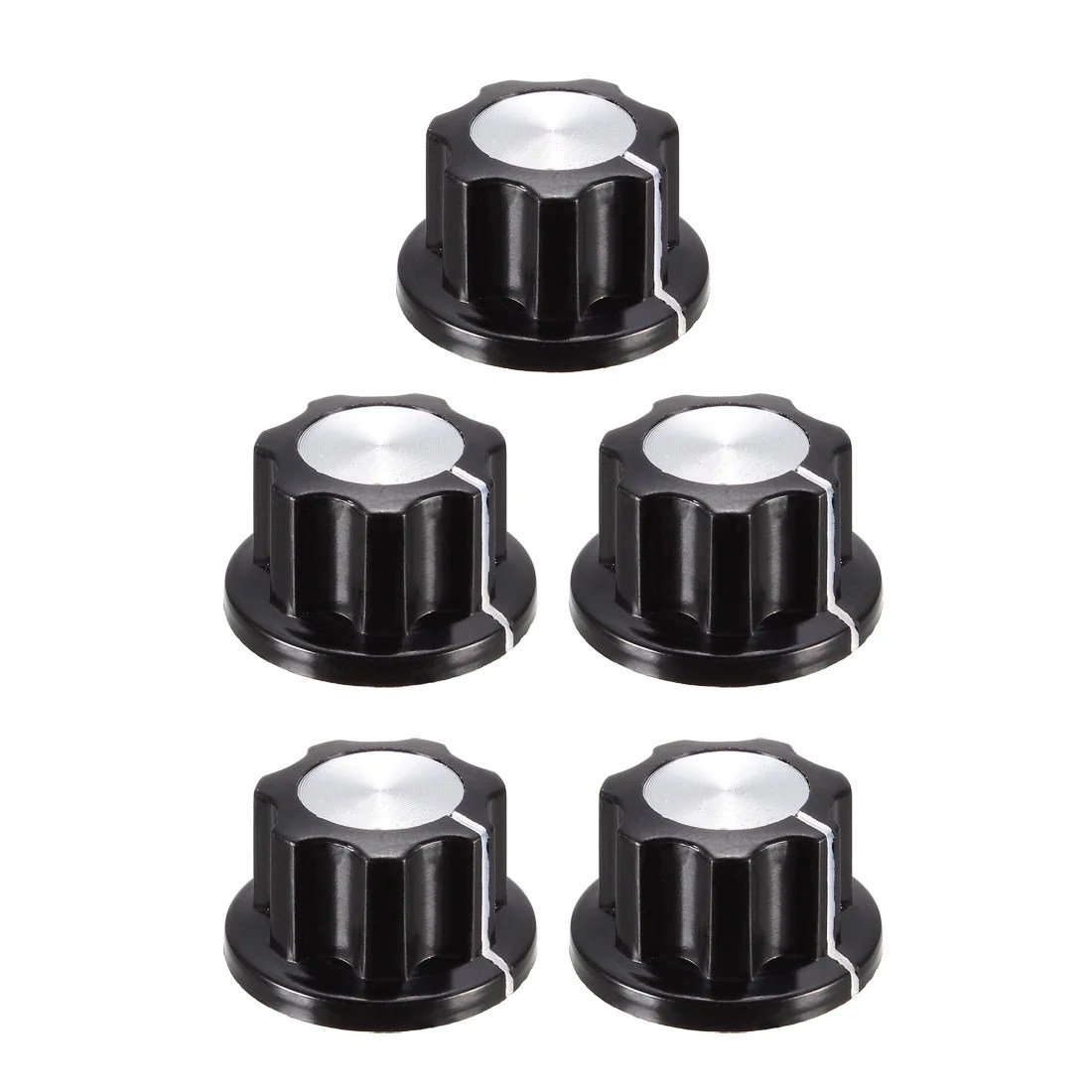 Uxcell 5Pcs Speaker Control Knob Black 19mm Dia Rotary Knobs Walmart