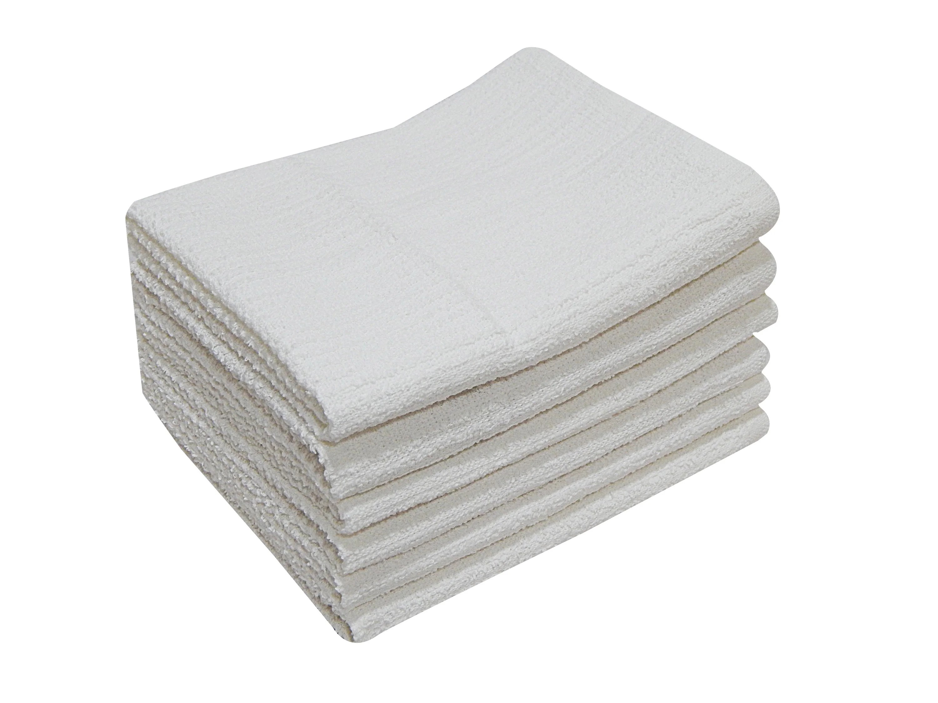 Mainstays 6Piece Bar Mop Kitchen Towel Set, Solid White