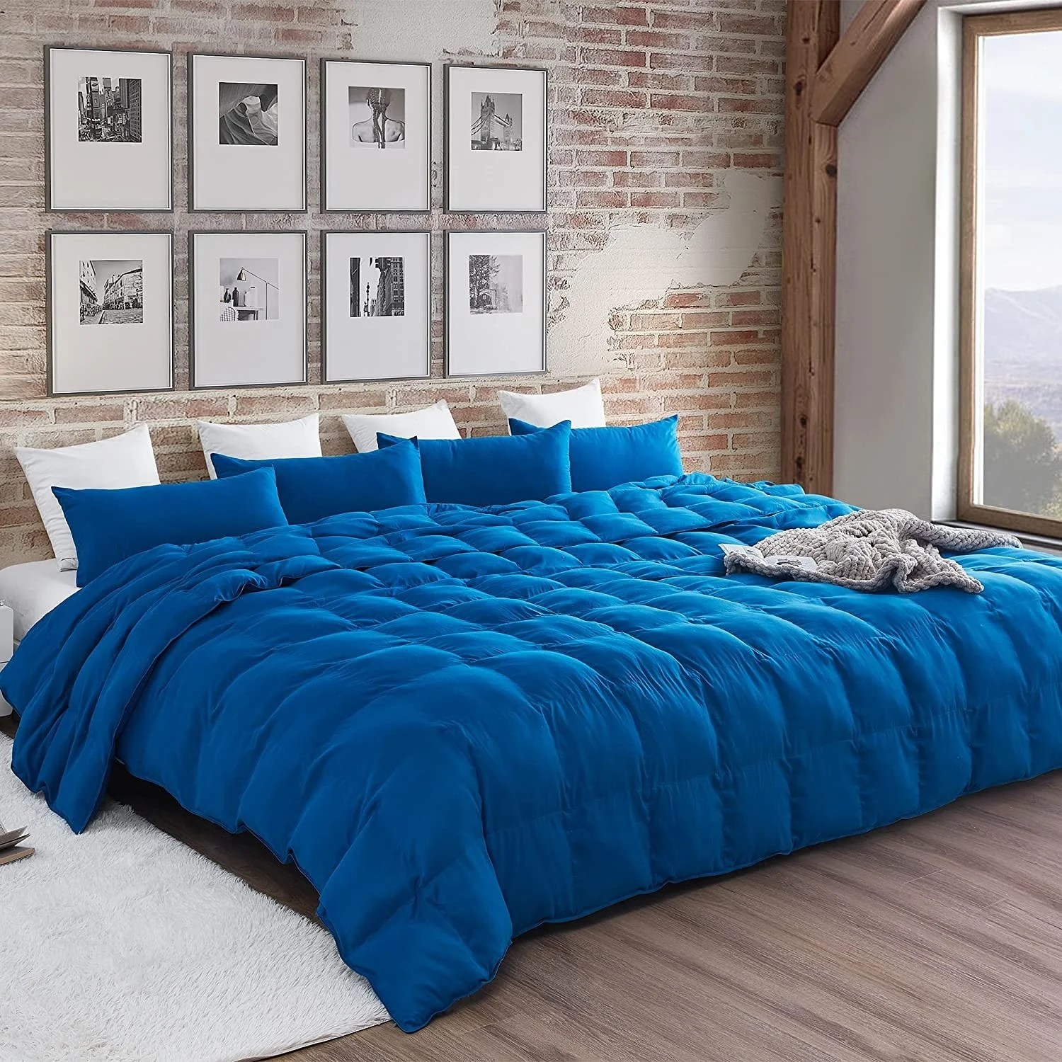 Byourbed Snorze® Cloud Comforter Set Coma Inducer® Oversized Bedding in True Blue Alaskan King