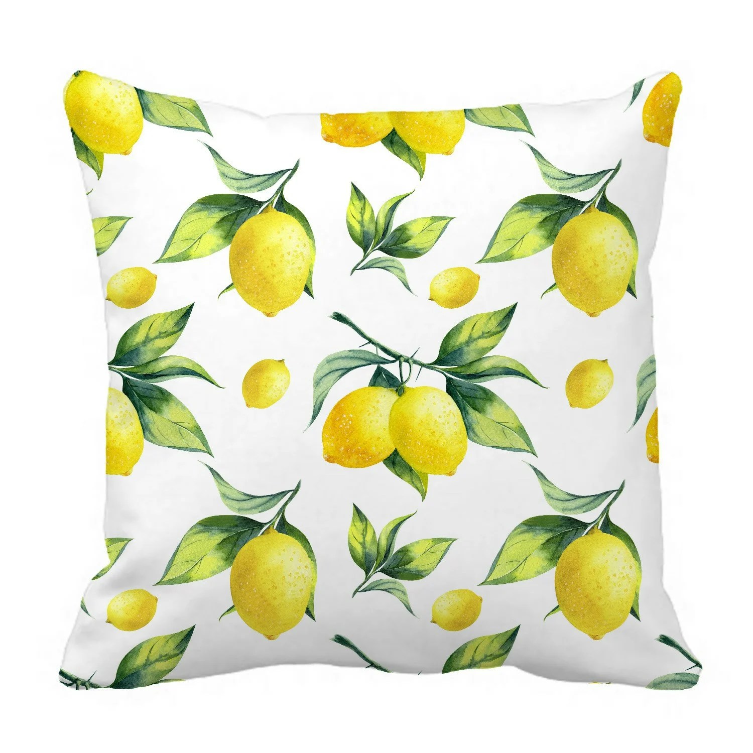 ECZJNT lemon white Pillow Case Pillow Cover Cushion Cover 16x16 Inch