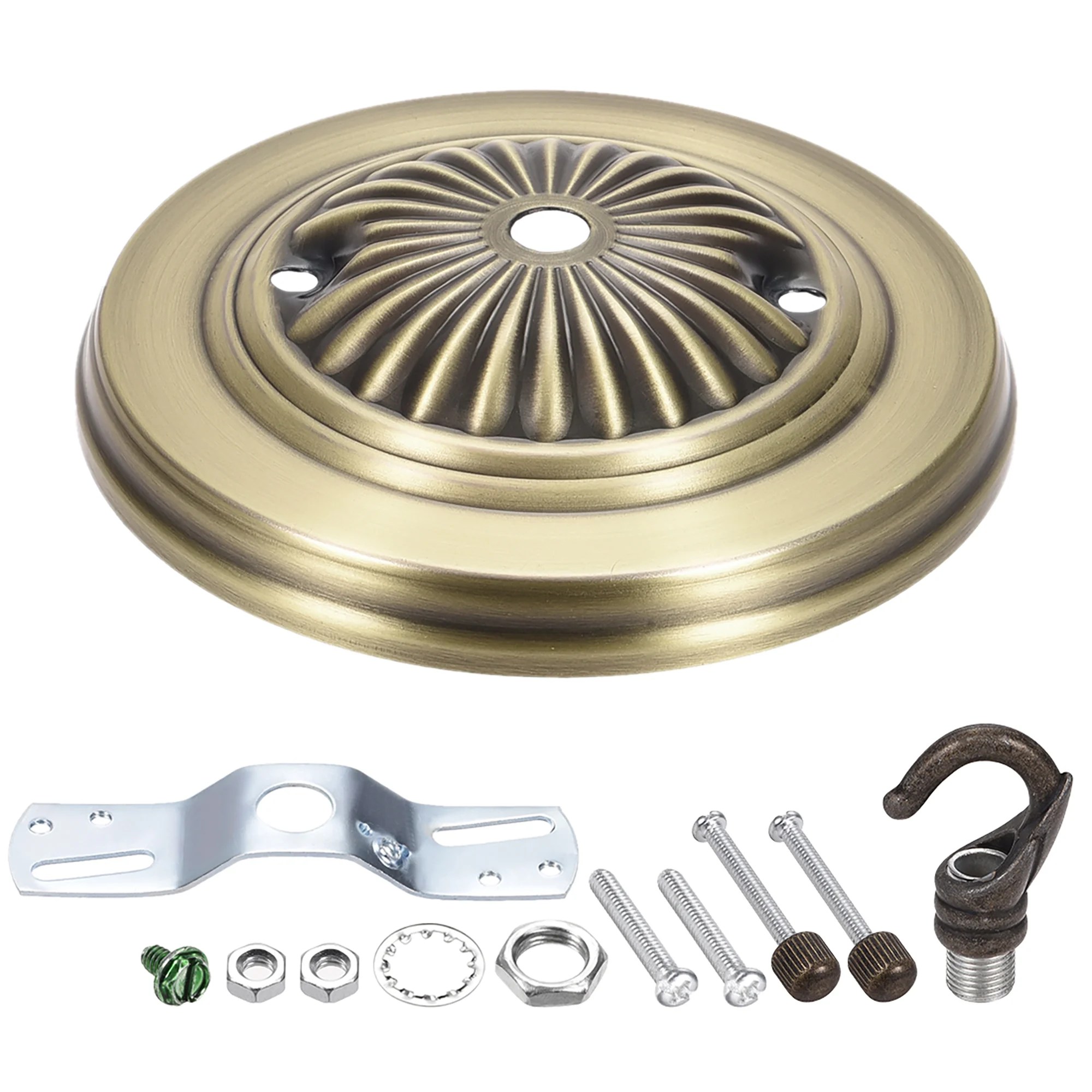 Retro Light Fixture Canopy Kit with Hook, Chandelier Ceiling Plate, 51