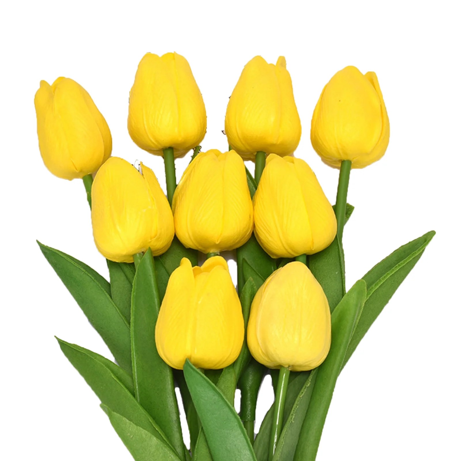 Hesroicy 5Piece Lifelike Artificial Tulips Realistic Plastic Faux