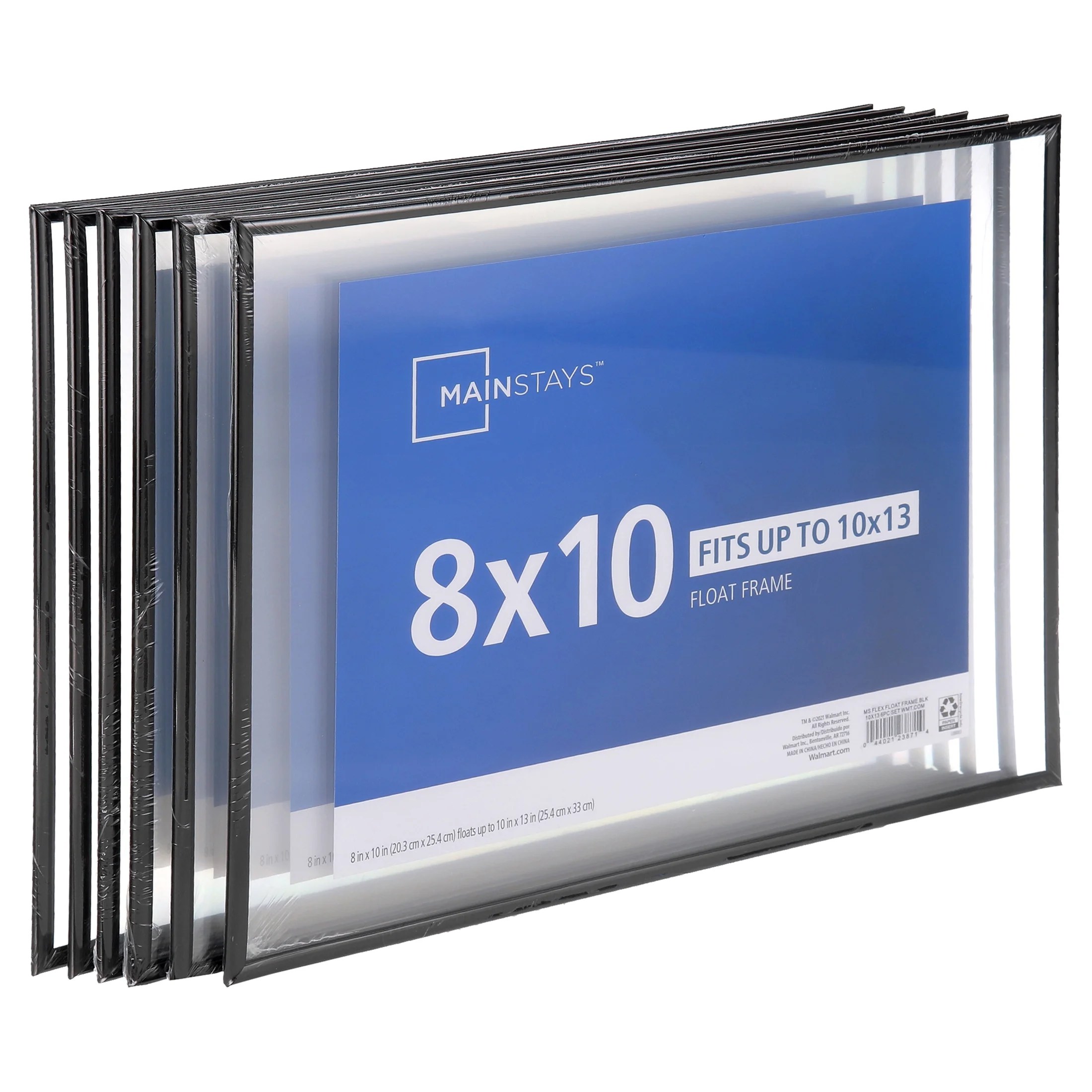 Mainstays 10x13 Flex Float Frame, Set of 6